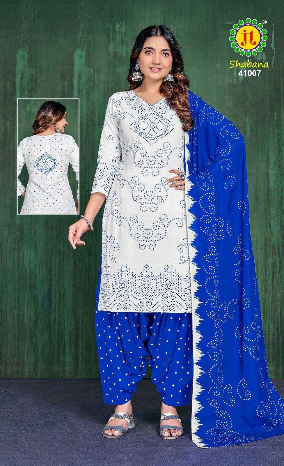shabana vol-41 by jamatmal colors cotton fancy work designer suit wholesler