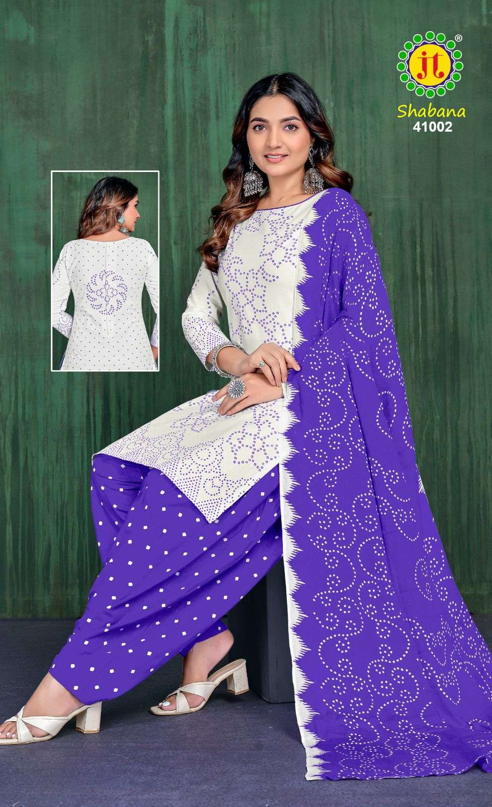 shabana vol-41 by jamatmal colors cotton fancy work designer suit wholesler