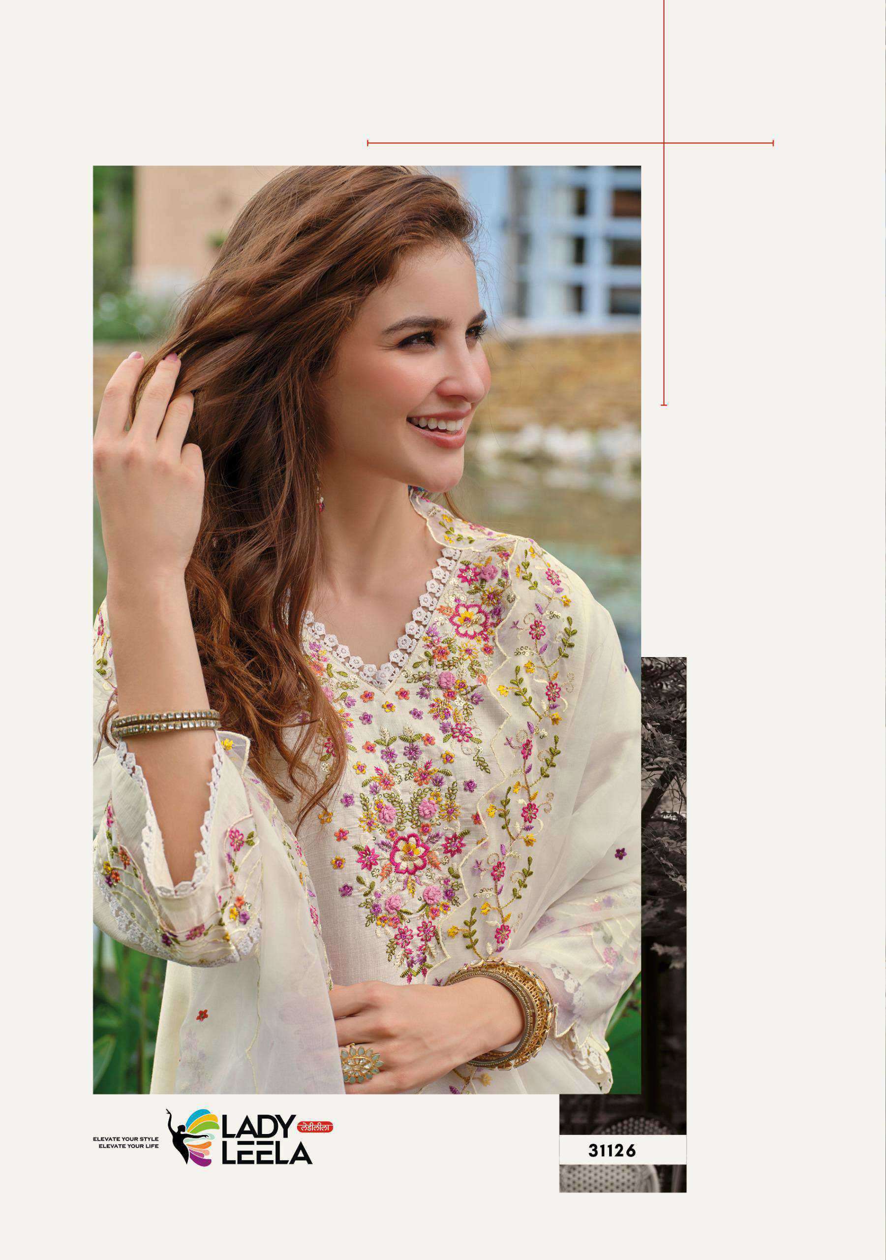 shiddat vol-5 by lady leela colors exclusive designer viscose with heavy embroidered readymade suit supplier 