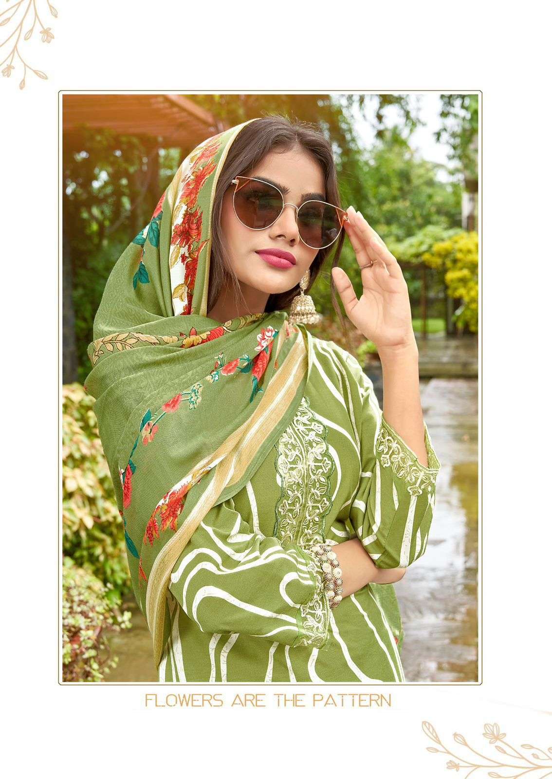 super star vol-6 by fancy heavy embroidery with digital printed corron suit supplier 