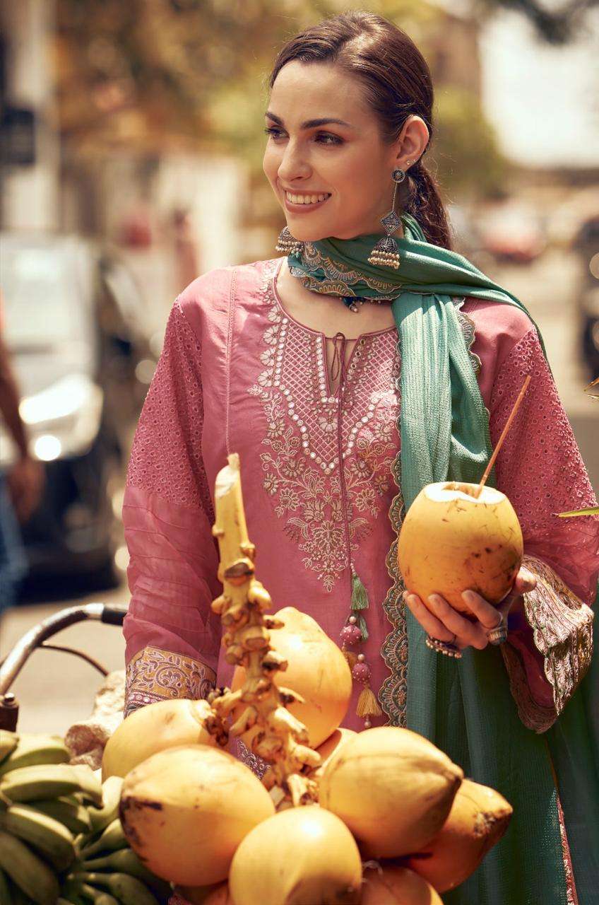 take by aiqa colors exclusive designer party wear russian silk salwar suit exporter surat