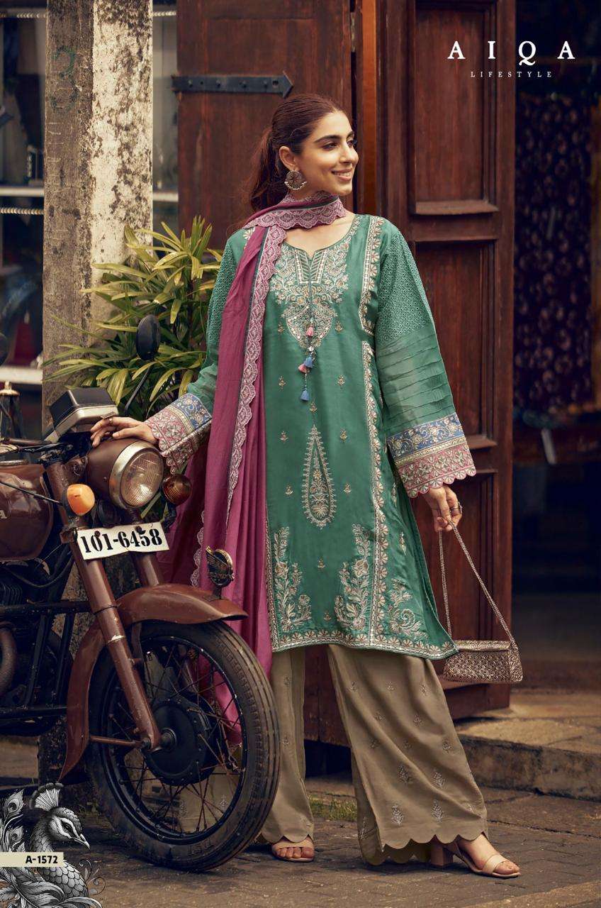 take by aiqa colors exclusive designer party wear russian silk salwar suit exporter surat