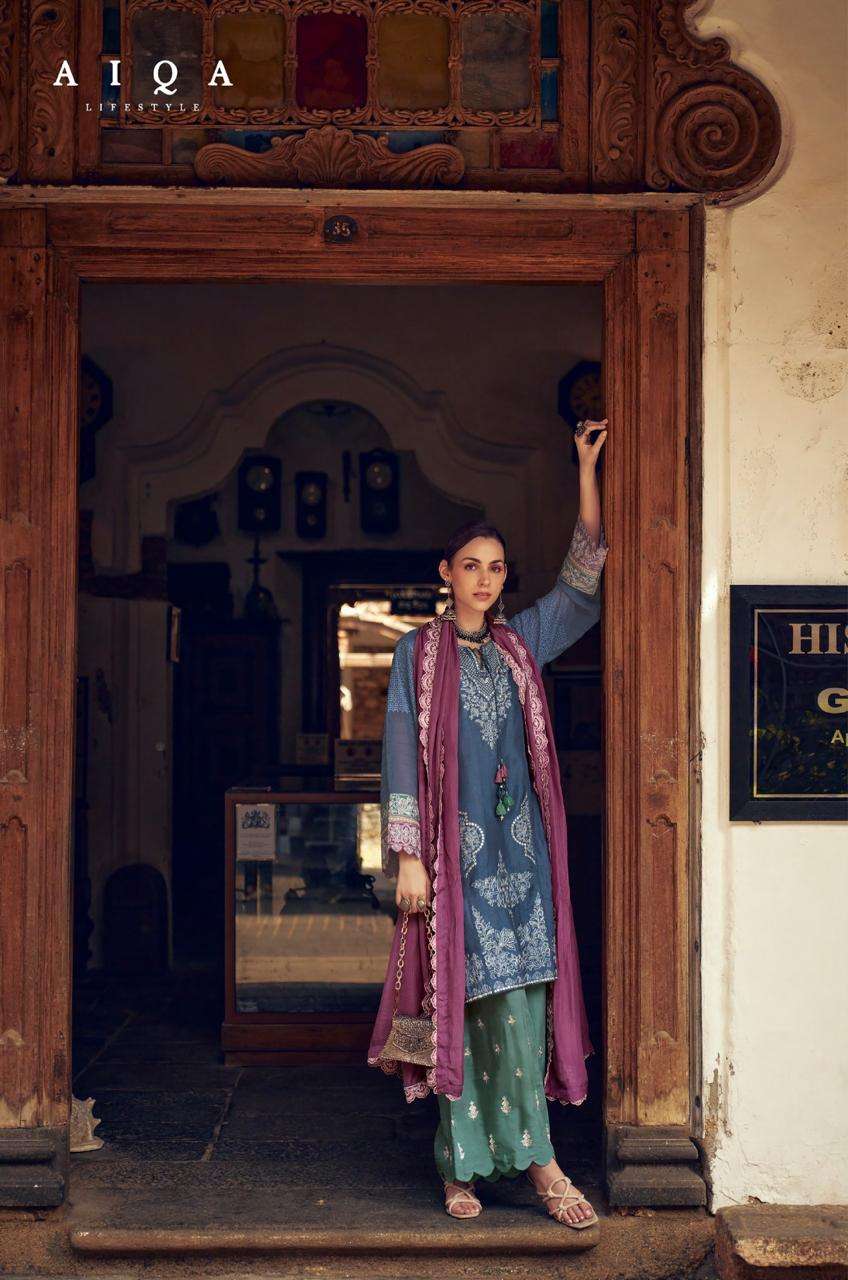 take by aiqa colors exclusive designer party wear russian silk salwar suit exporter surat