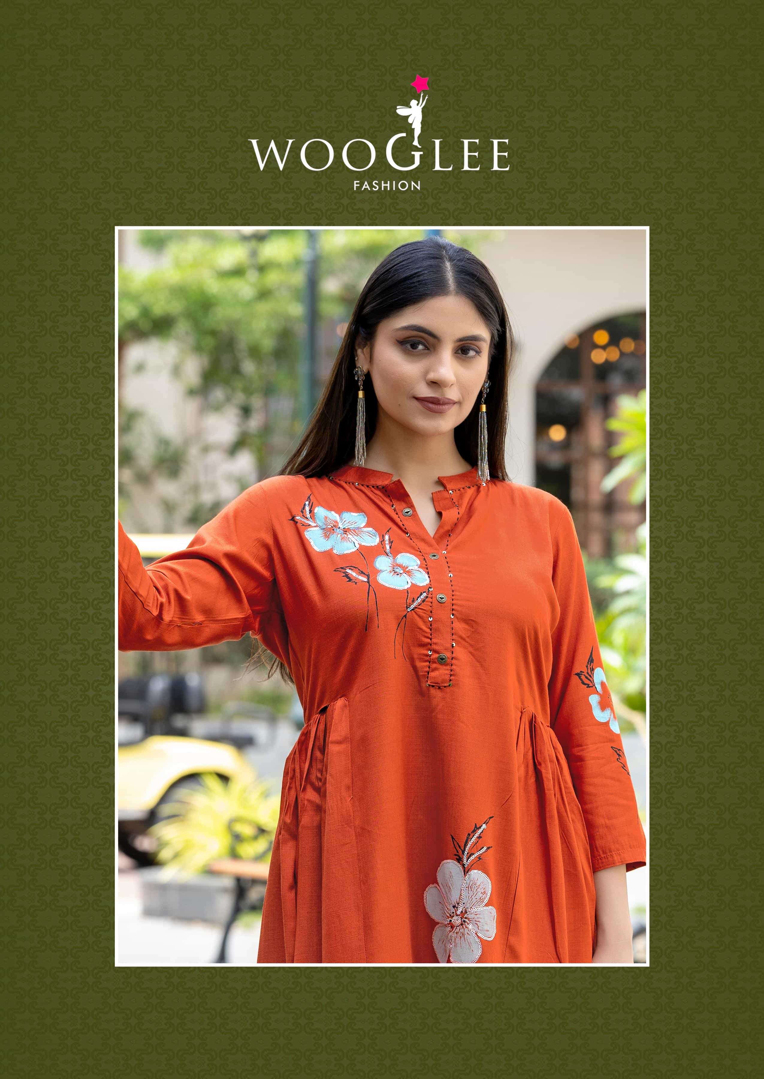 tulip vol-2 by wooglee 3005-3009 series exclusive designer casual wear readymade cord set supplier 