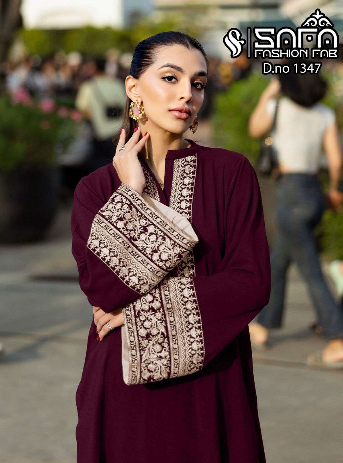 1347 by safa fashion colors designer soft georgette wholesale suit supplier surat