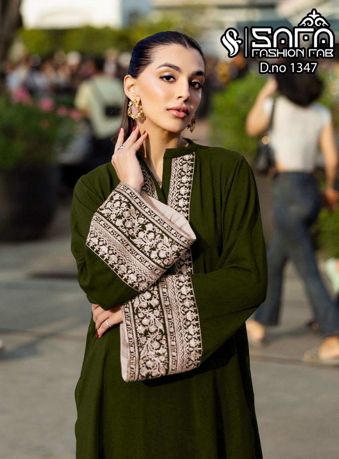 1347 by safa fashion colors designer soft georgette wholesale suit supplier surat