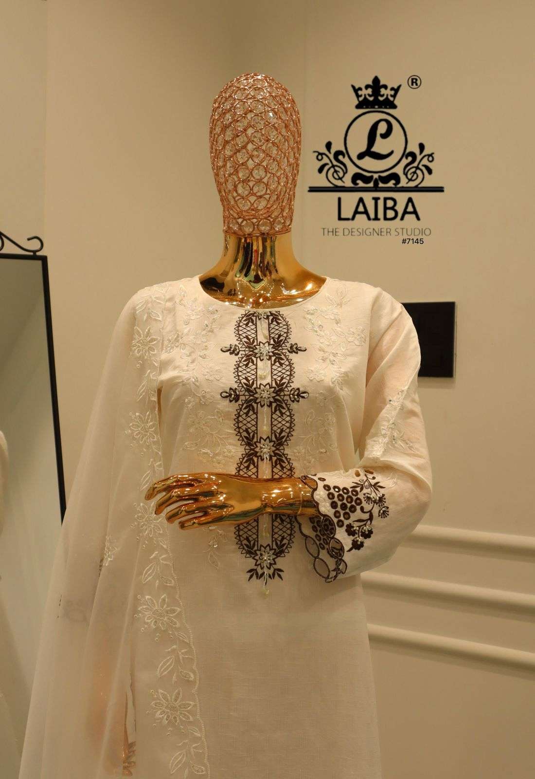 1745 by laiba colors viscose embroidered suit wholesale price surat