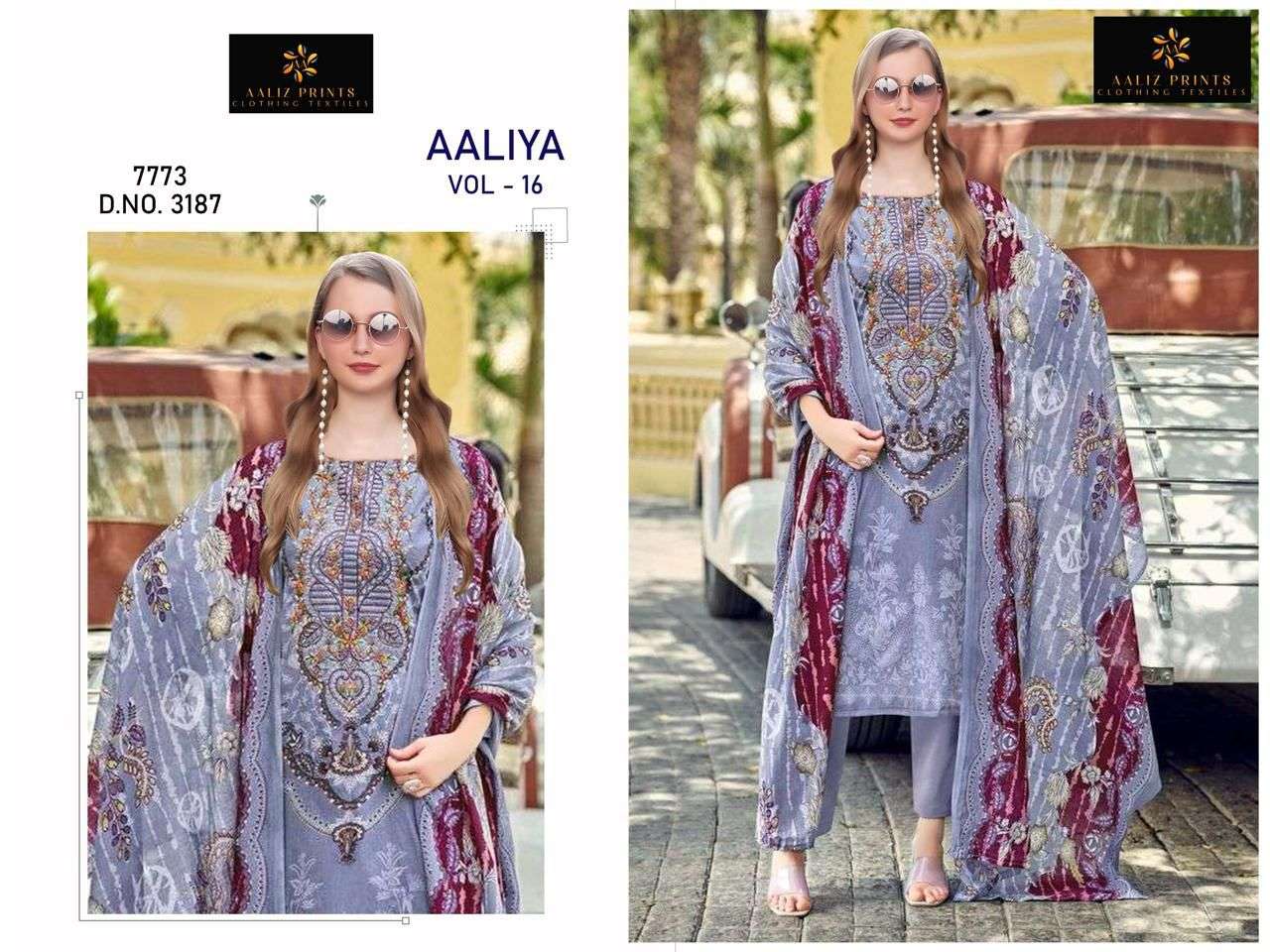 aaliya vol-16 by aaliz prints colors exclusive designer cotton casual wear salwar suit wholesale surat