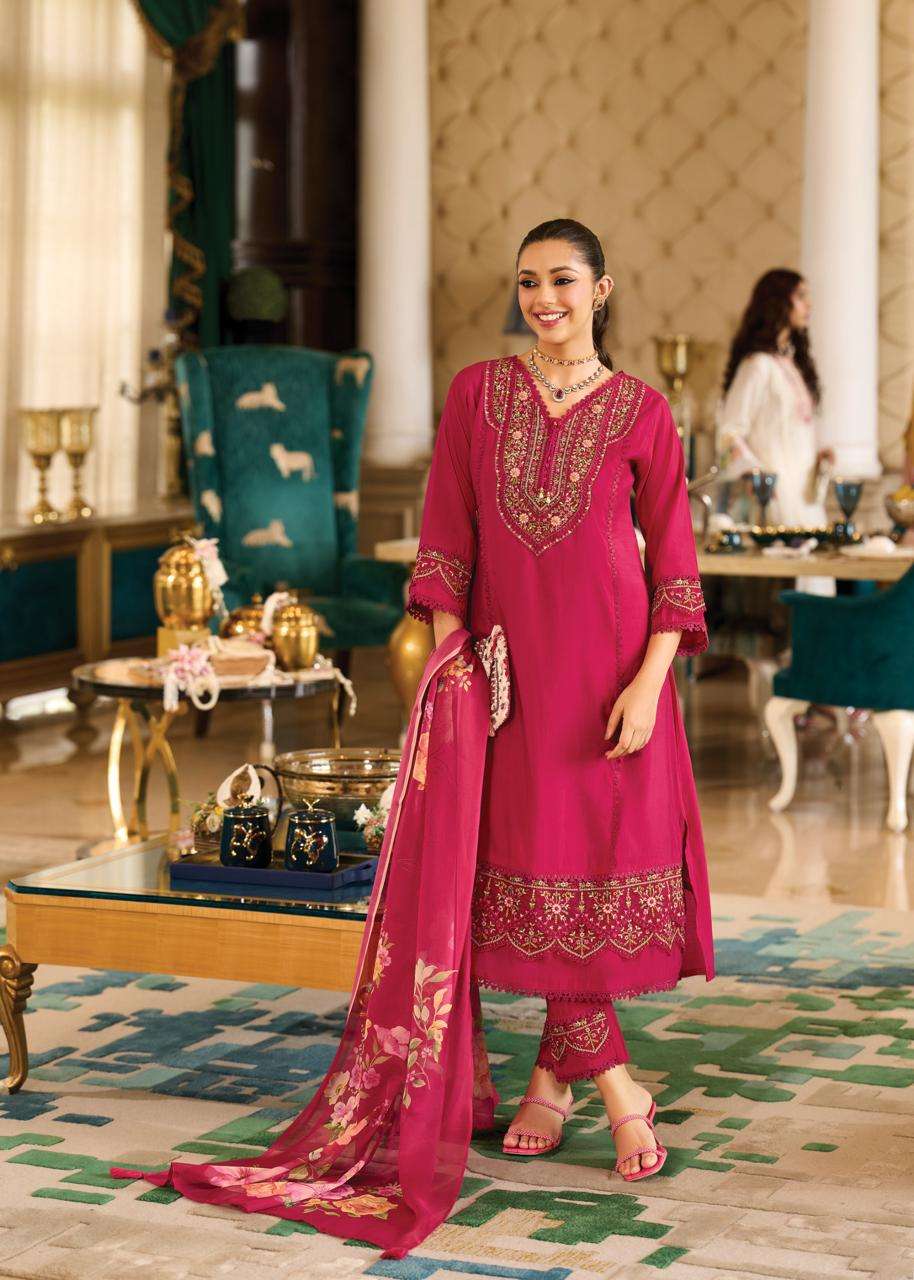amoro by prm trendz colors fancy embroidered party wear readymade suit supplier 