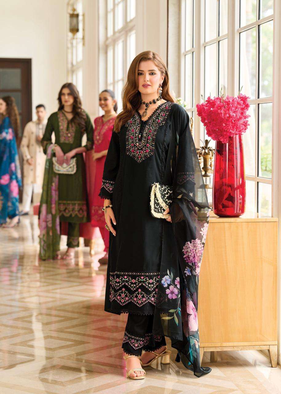 amoro by prm trendz colors fancy embroidered party wear readymade suit supplier 