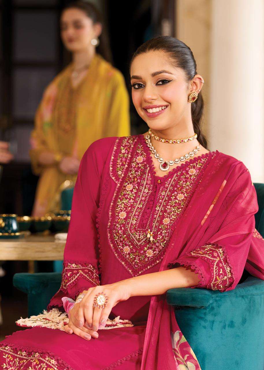 amoro by prm trendz colors fancy embroidered party wear readymade suit supplier 