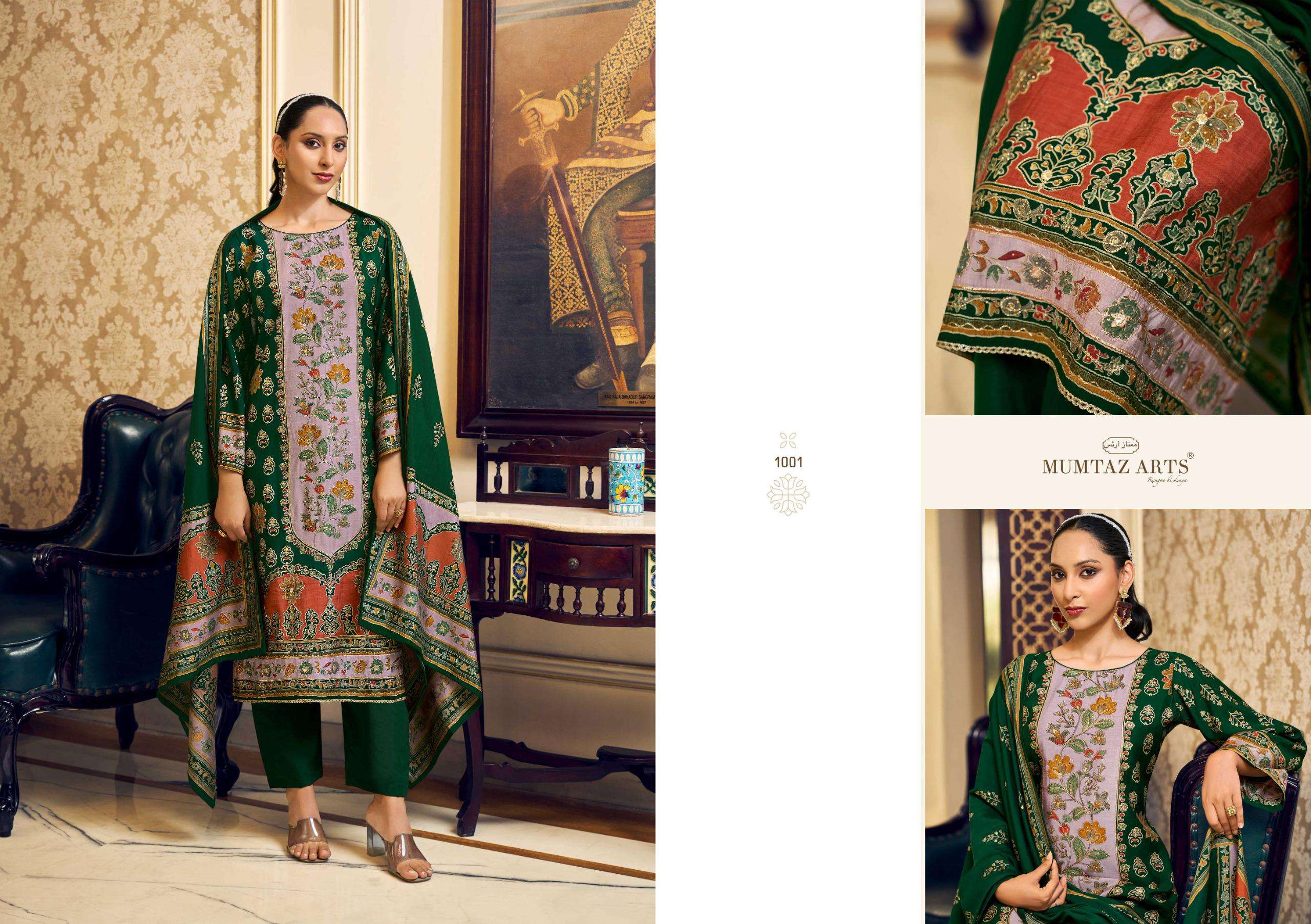 barkha by mumtaz arts colors exclusive designer foil digital print with embroidered suit supplier 