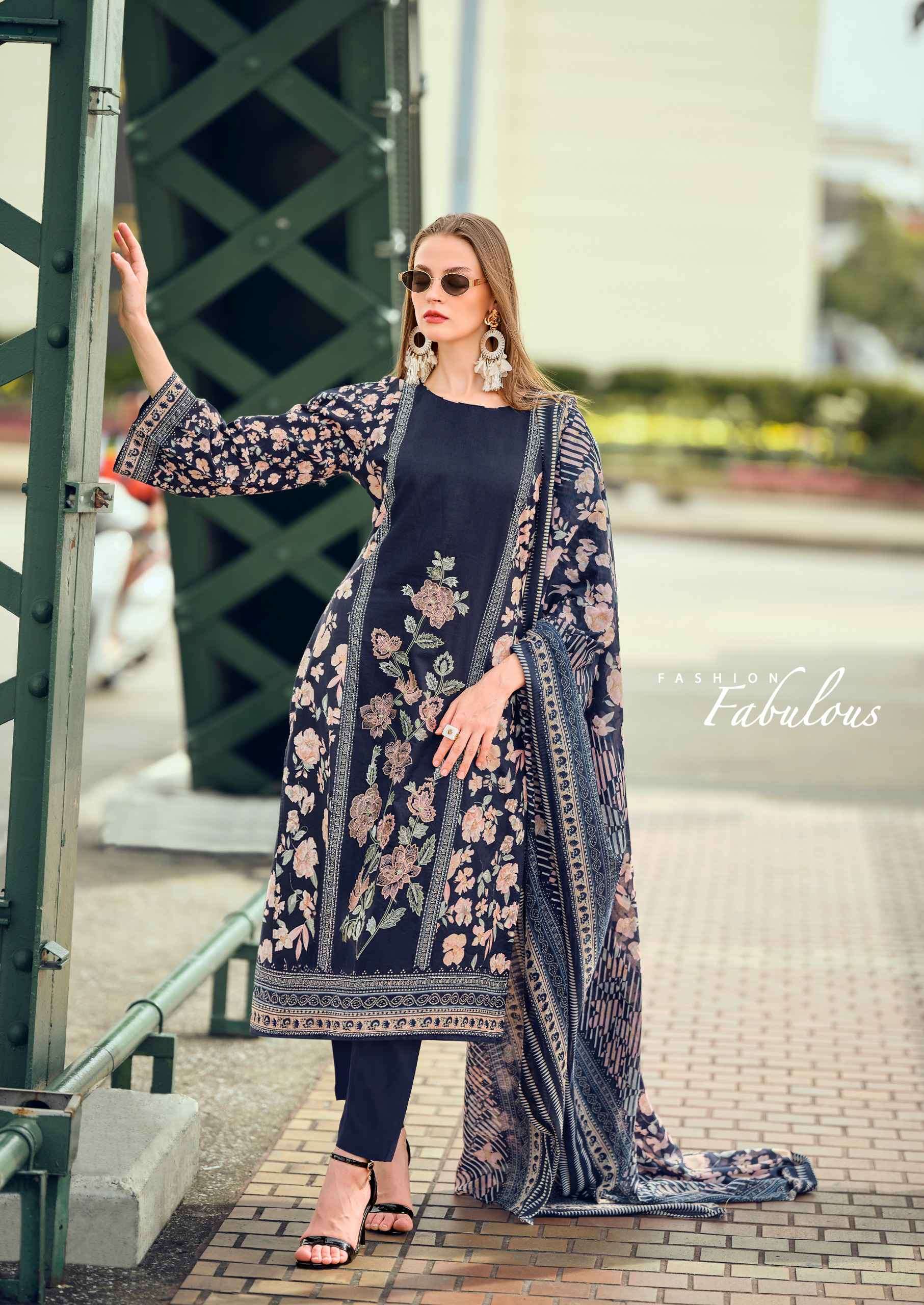 cashmere by hermitage exclusive designer embroidered salwar suit wholesaler surat