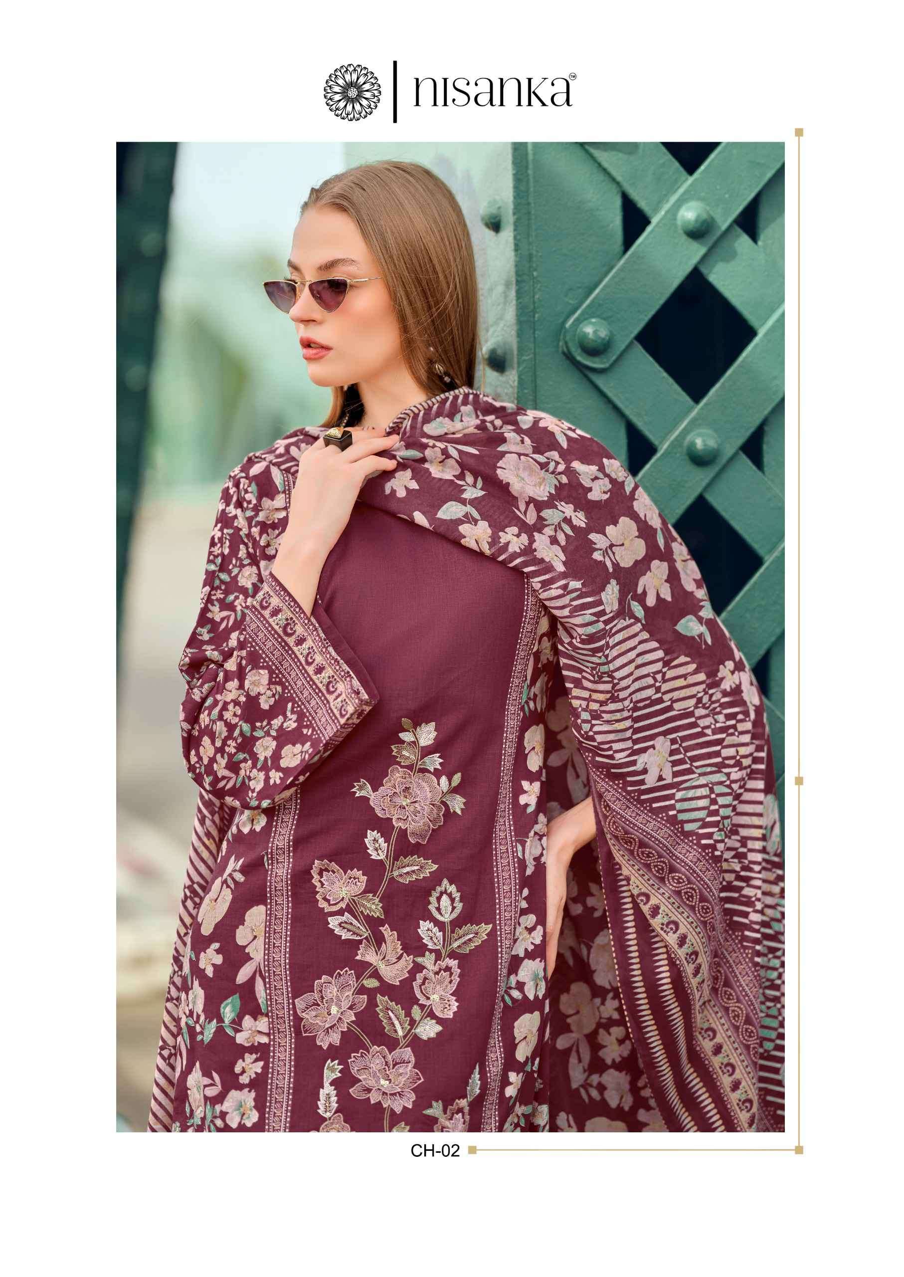 cashmere by hermitage exclusive designer embroidered salwar suit wholesaler surat