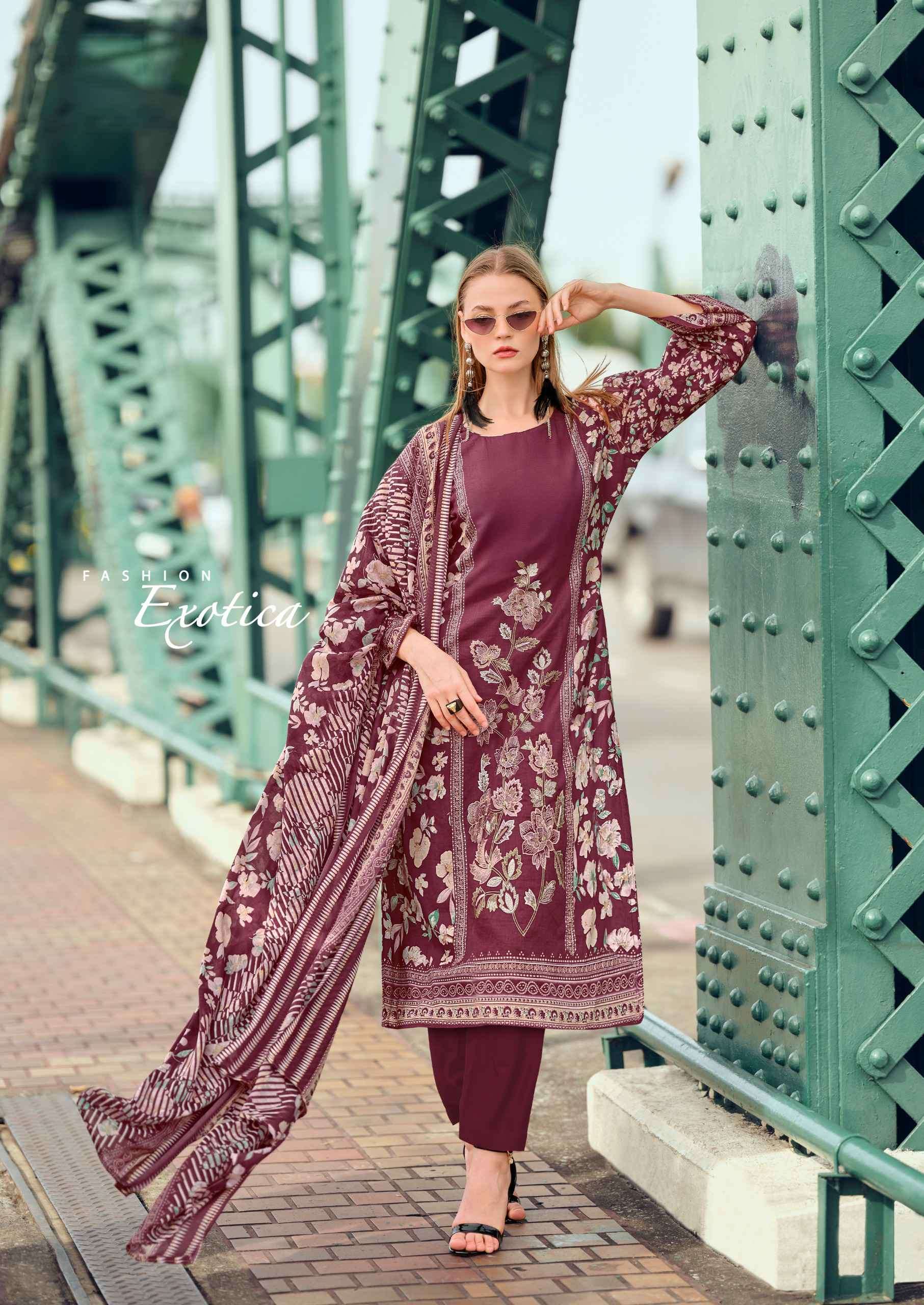 cashmere by hermitage exclusive designer embroidered salwar suit wholesaler surat
