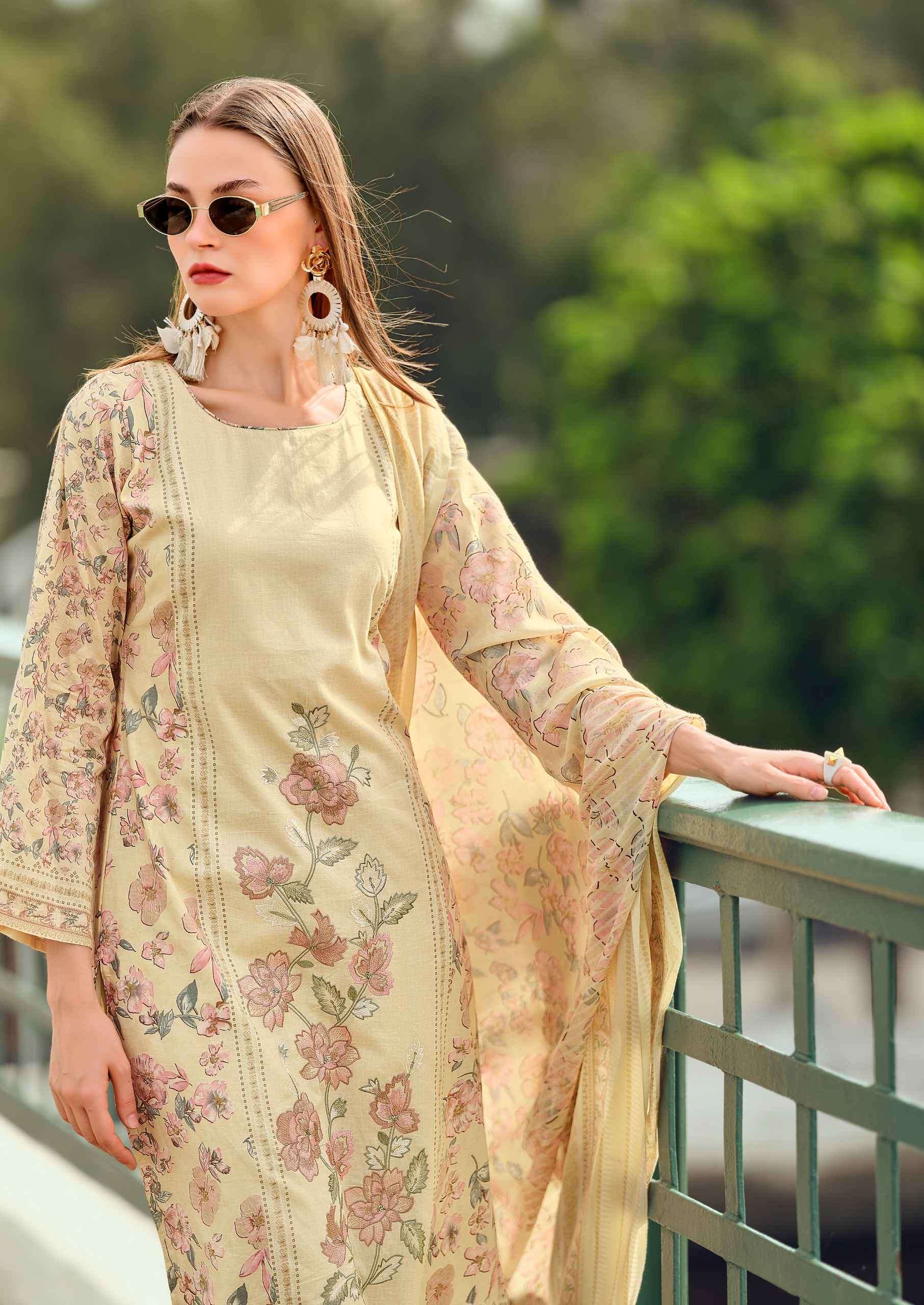 cashmere by hermitage exclusive designer embroidered salwar suit wholesaler surat