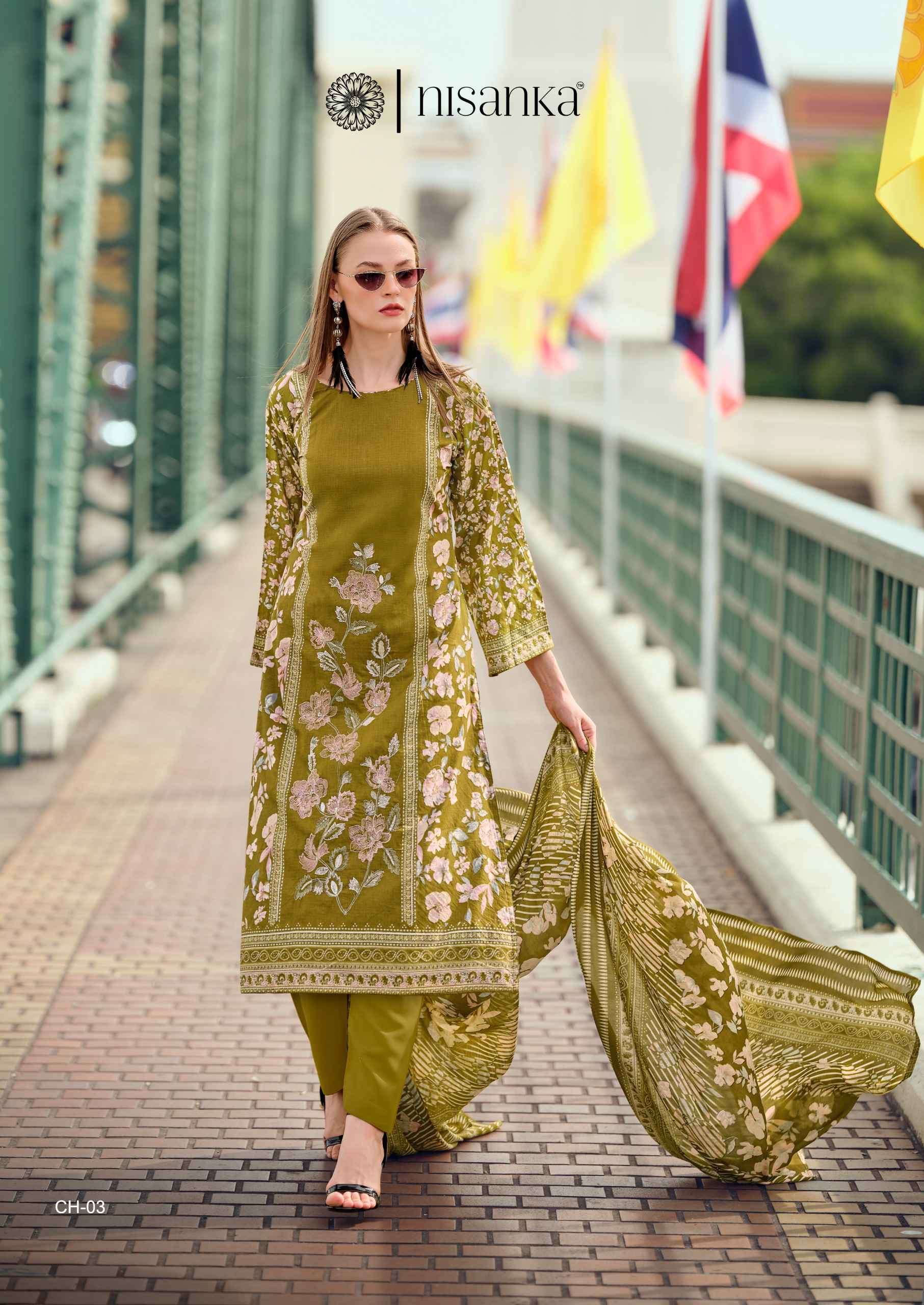 cashmere by hermitage exclusive designer embroidered salwar suit wholesaler surat