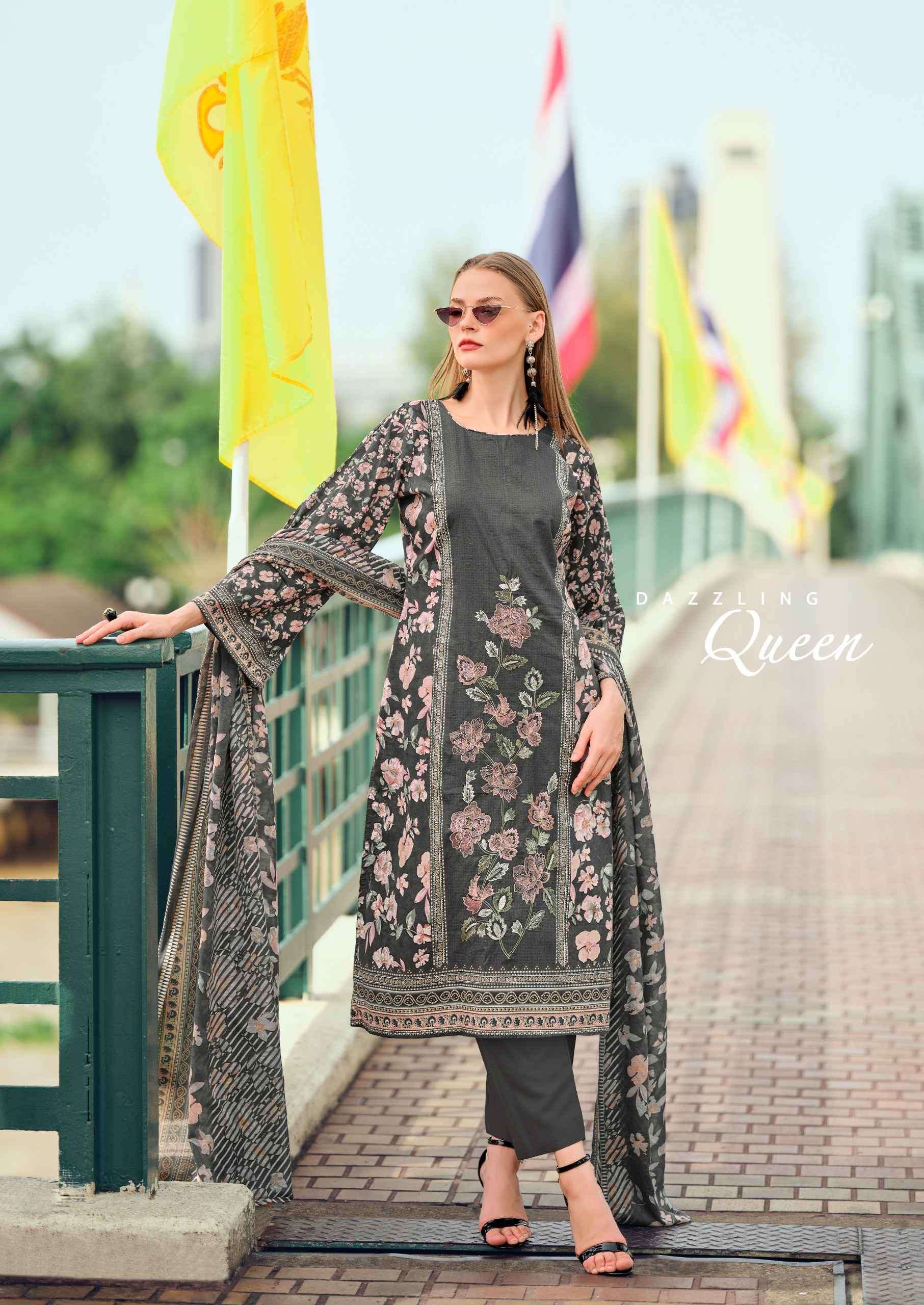 cashmere by hermitage exclusive designer embroidered salwar suit wholesaler surat