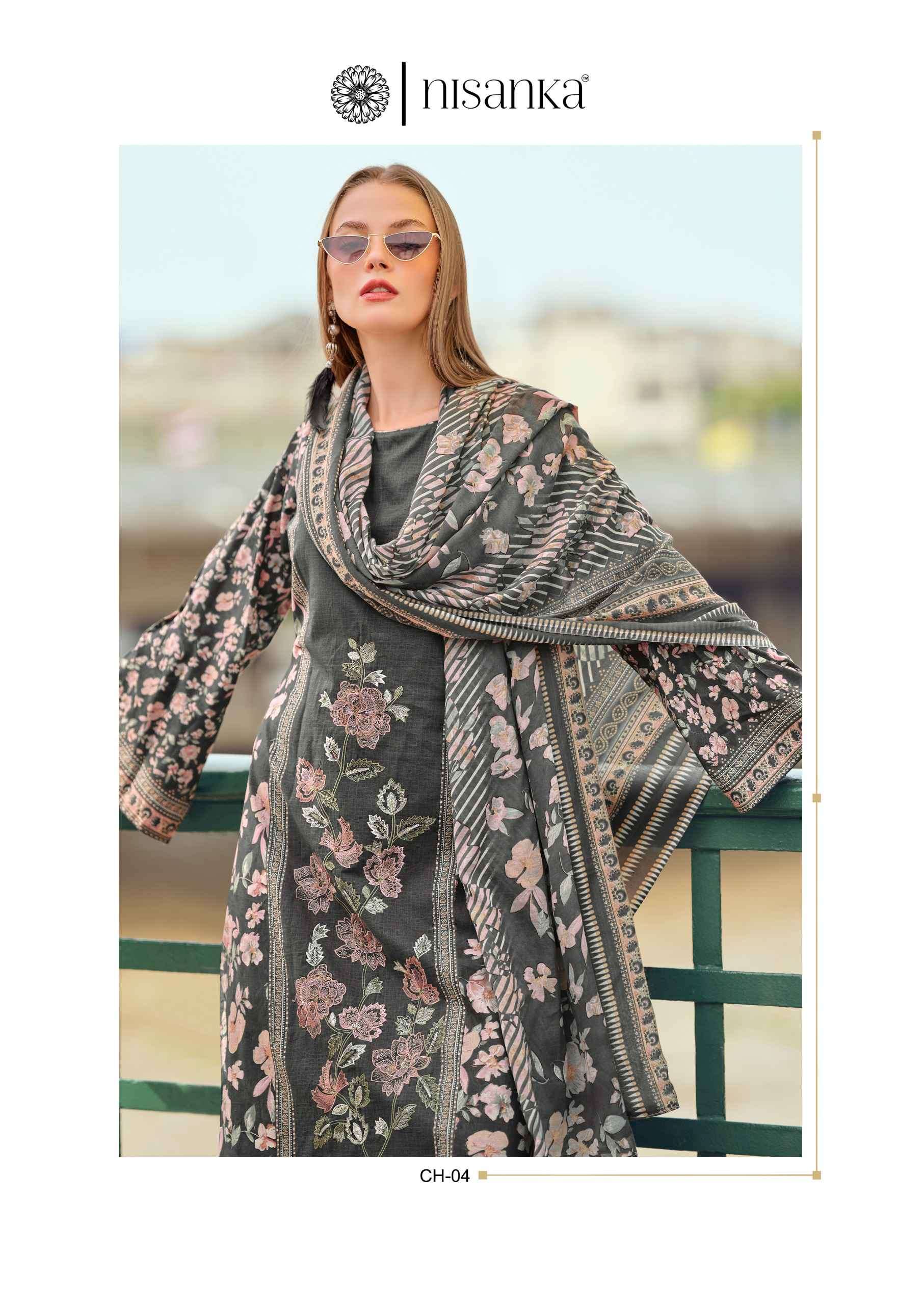 cashmere by hermitage exclusive designer embroidered salwar suit wholesaler surat