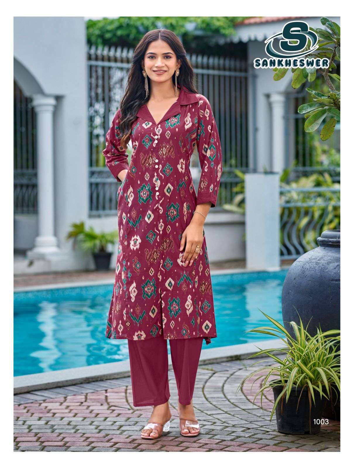 charmi vol-1 by sankheshwer 1001-1006 series vetican discharge printed cord ser best wholesale price surat