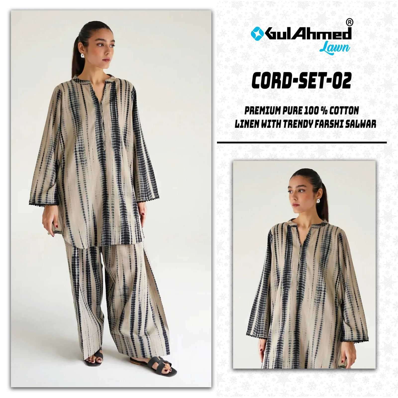 cord set-02 by gull aahmed casual wear cotton linene cord set wholesaler surat