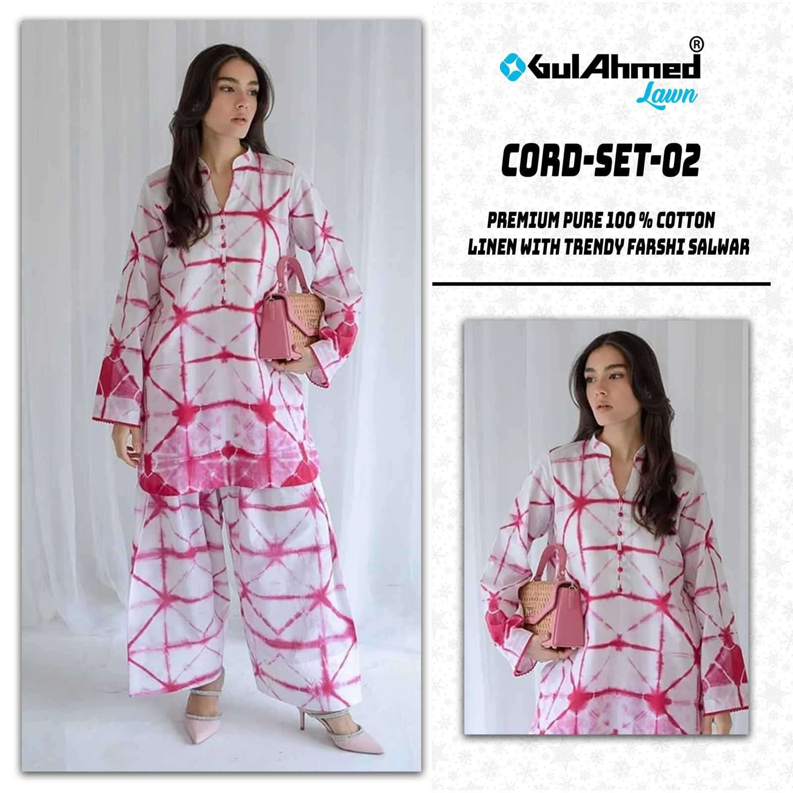 cord set-02 by gull aahmed casual wear cotton linene cord set wholesaler surat
