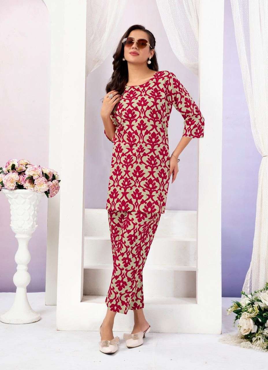 crazy vol-1 by sk 1001-1010 series casual wear cotton printed readymade cord set supplier 