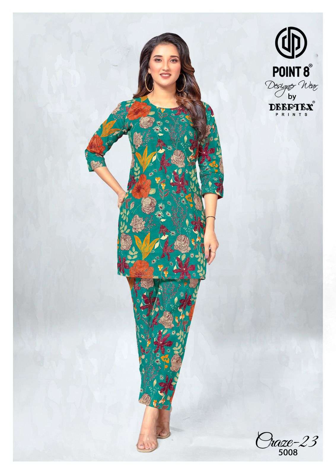 crzae-23 vol-5 by deeptex cotton fancy printed readymade cord set supplier 