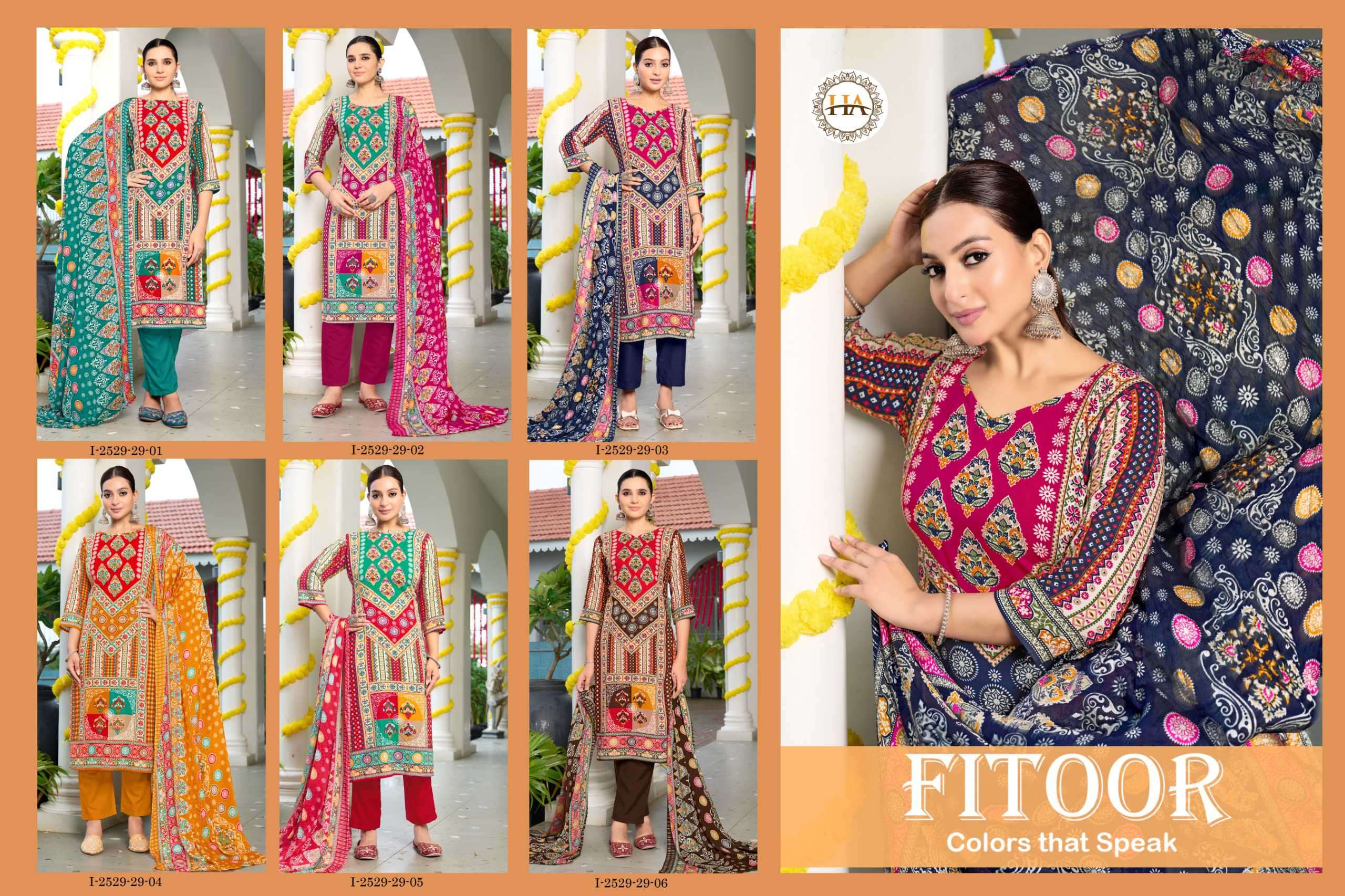 fitoor by harshit fashion colors latest designer party wear salwar kameez supplier 