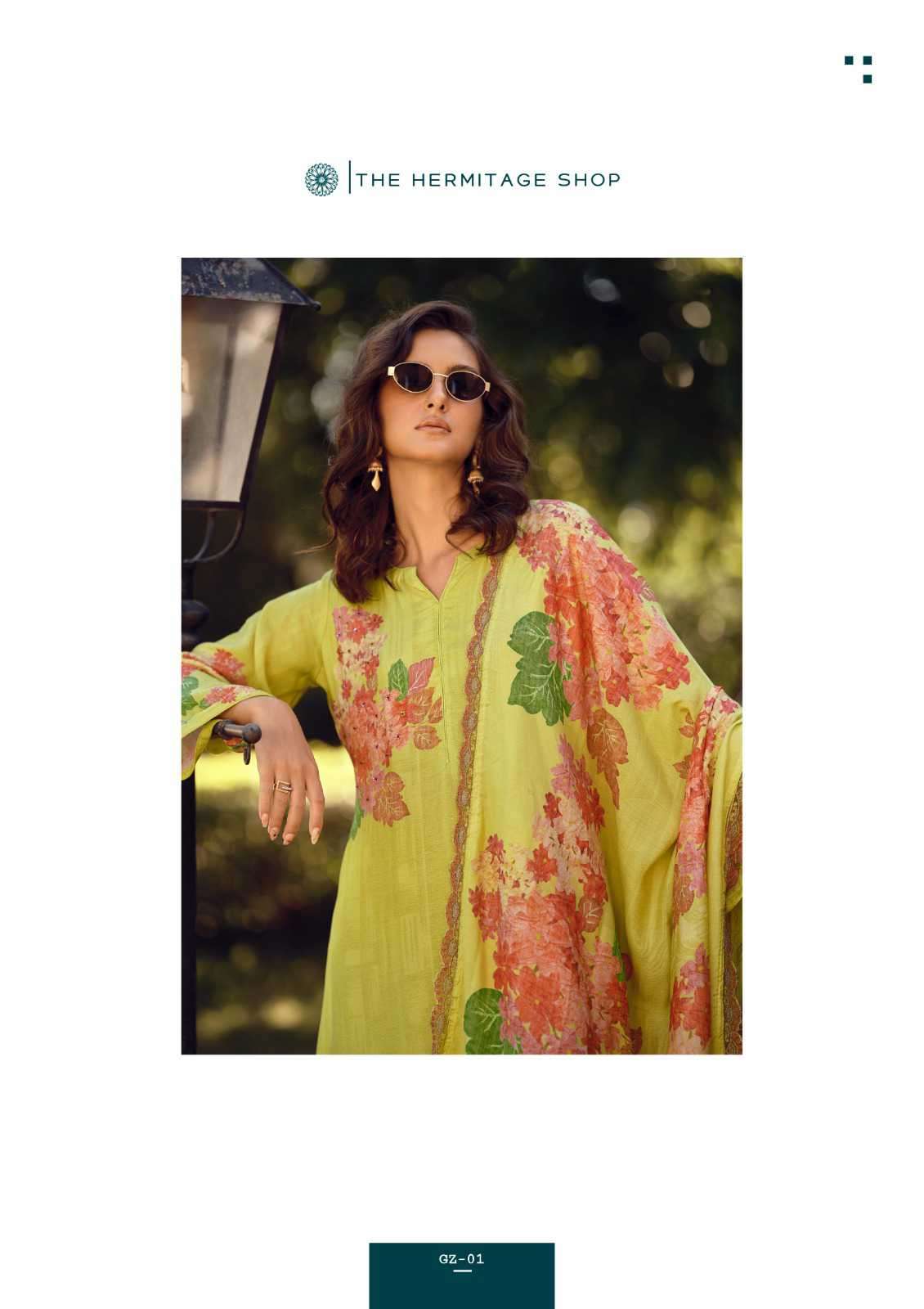 gazab by hermitage latest designer digital print with handwork salwar suit wholesaler 