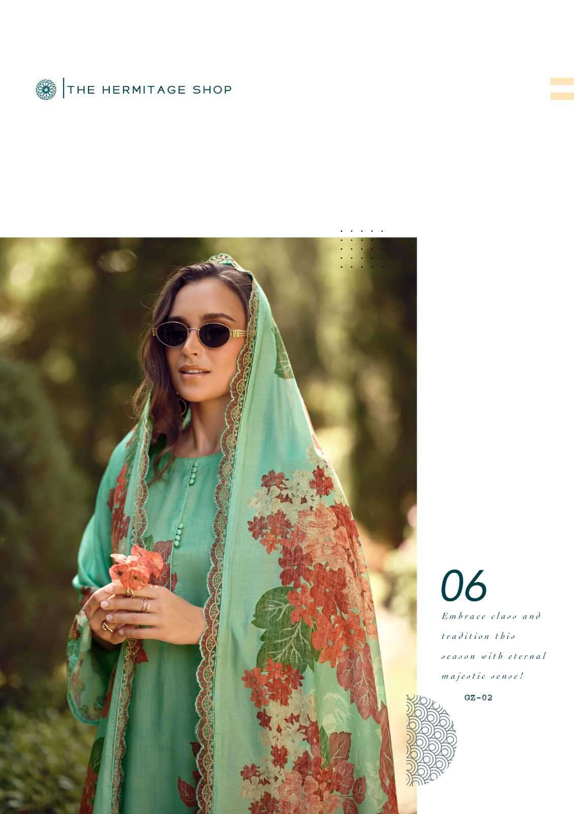 gazab by hermitage latest designer digital print with handwork salwar suit wholesaler 