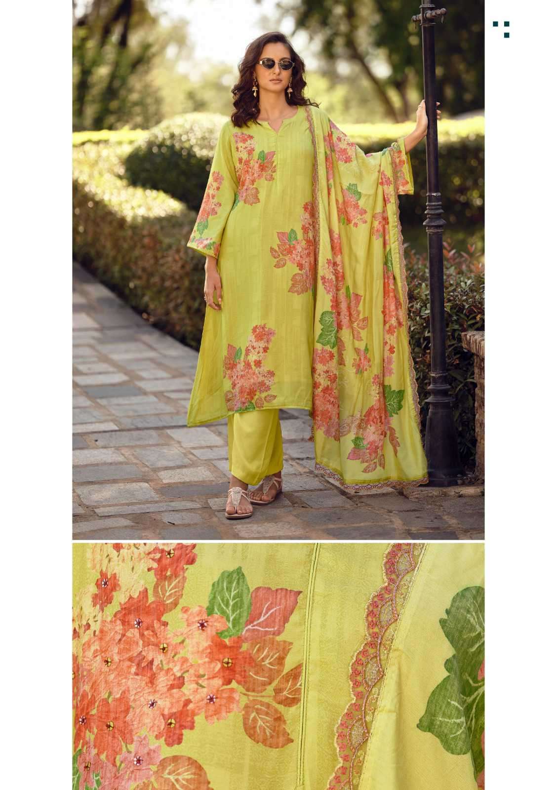 gazab by hermitage latest designer digital print with handwork salwar suit wholesaler 