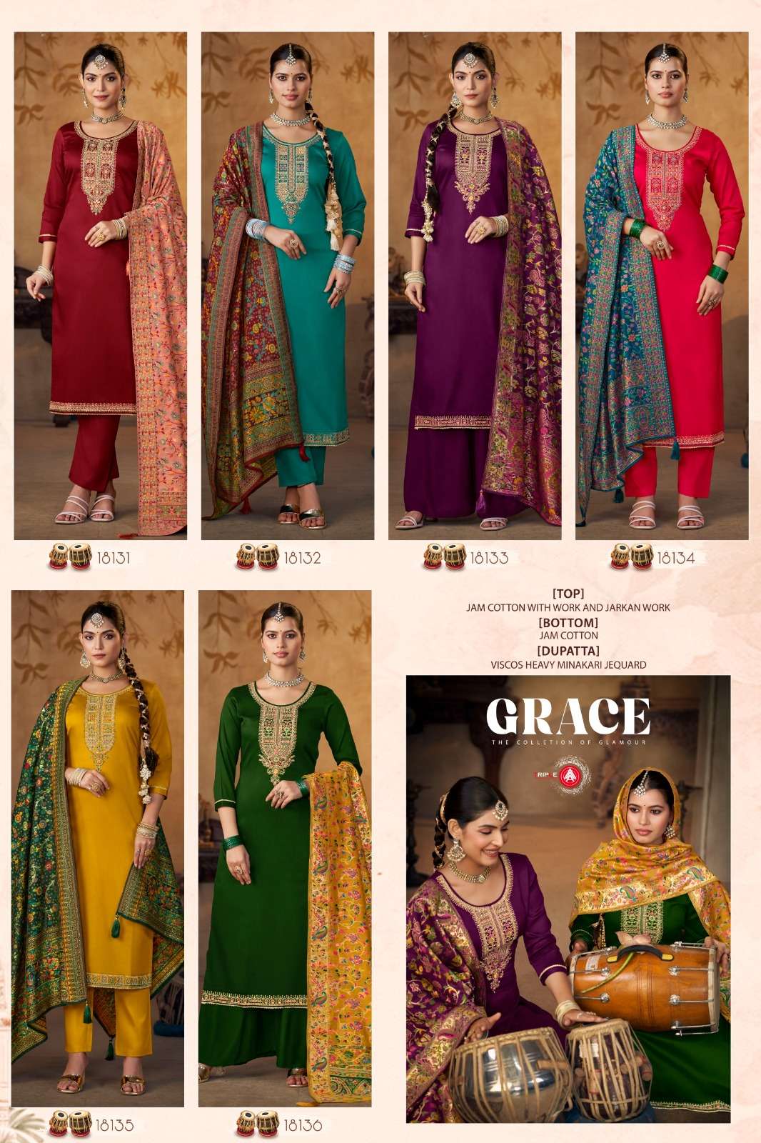 grace by four dots colors exclusive designer party wear saolwar suit supplier 