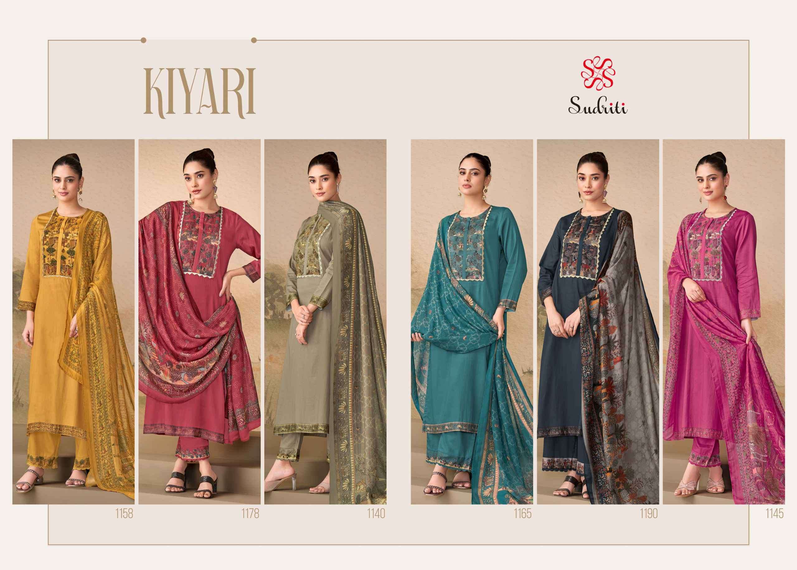 kiyari by sudriti colors digital printed designer salwar kameez wholesaler surat