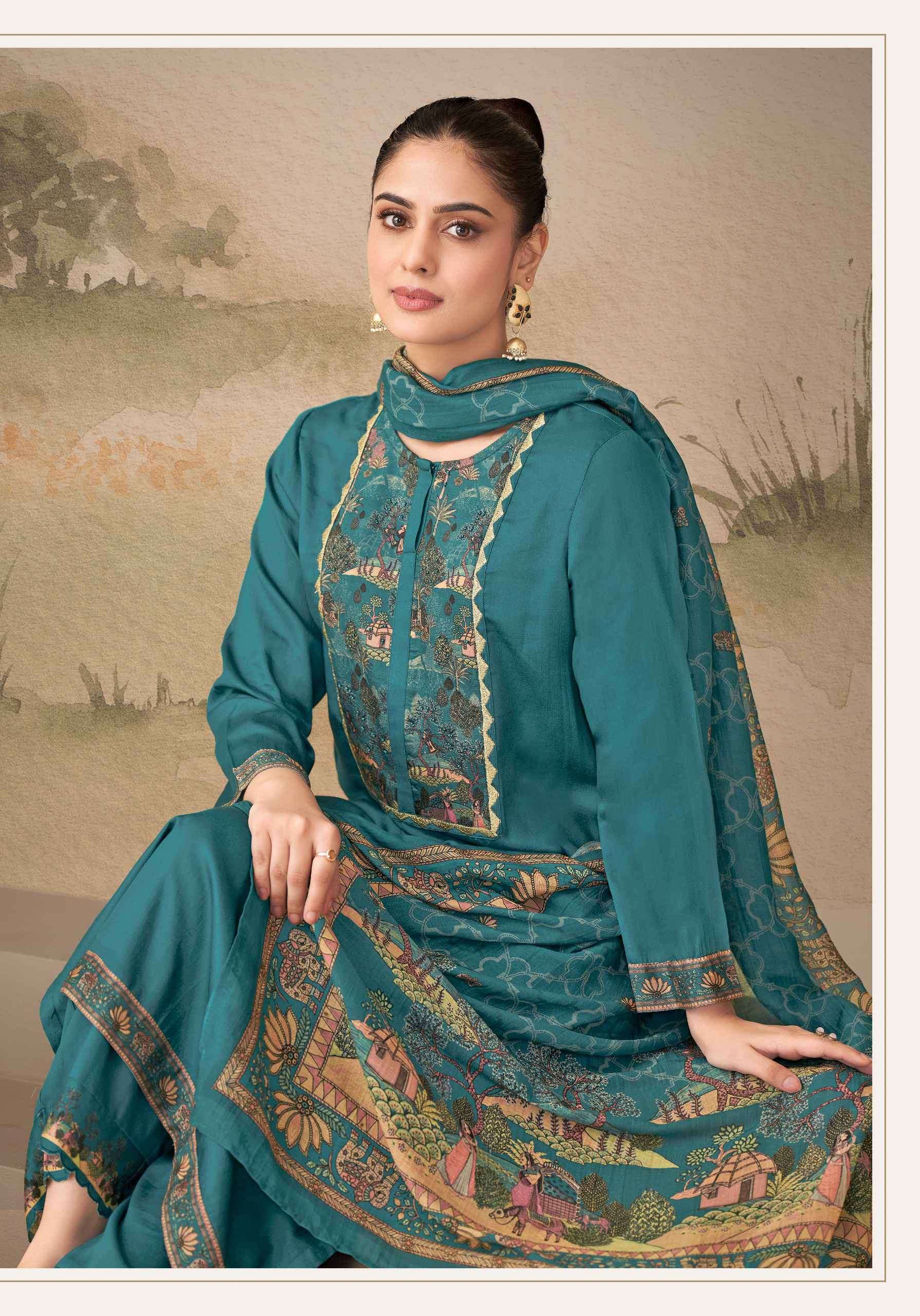 kiyari by sudriti colors digital printed designer salwar kameez wholesaler surat