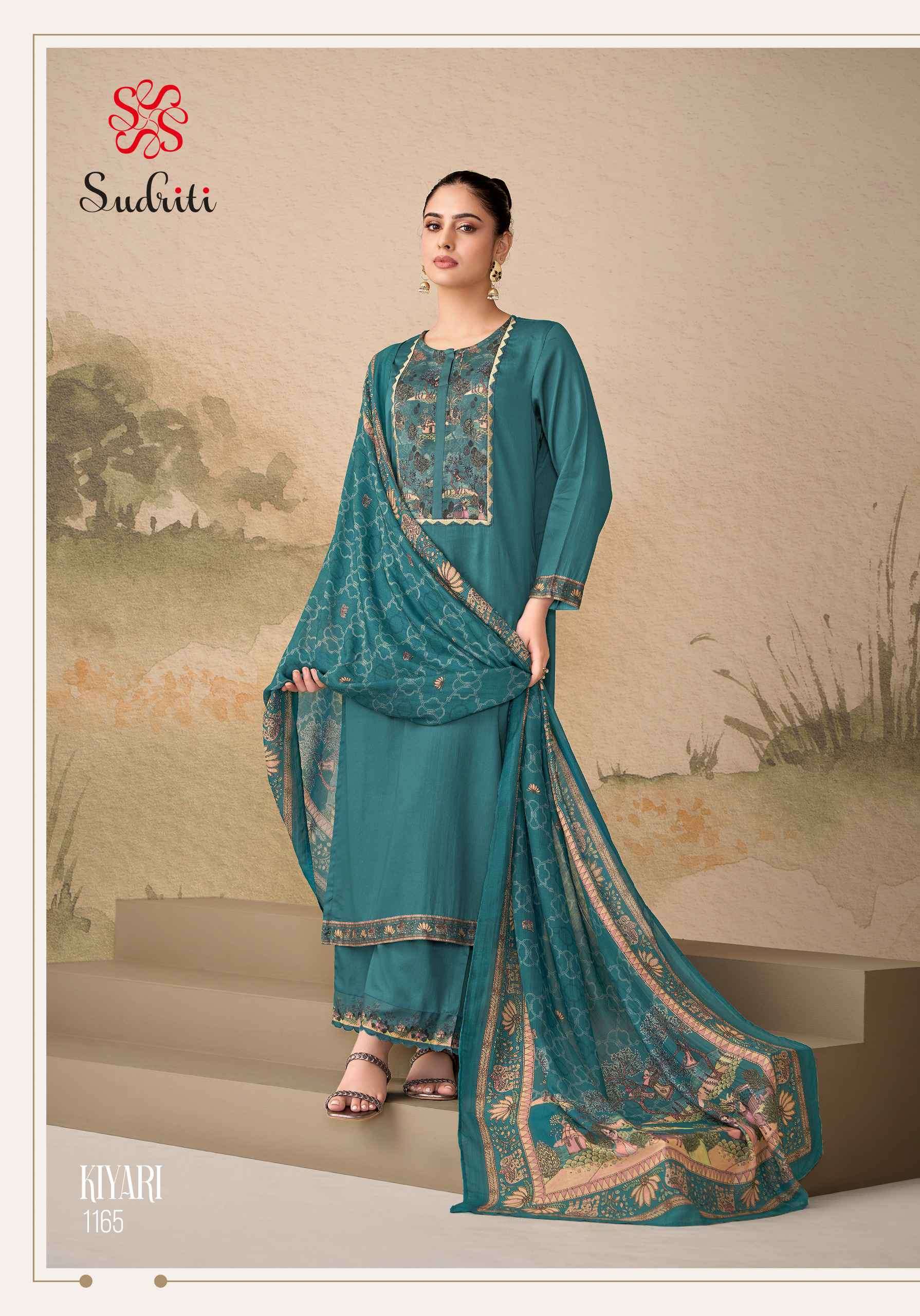 kiyari by sudriti colors digital printed designer salwar kameez wholesaler surat
