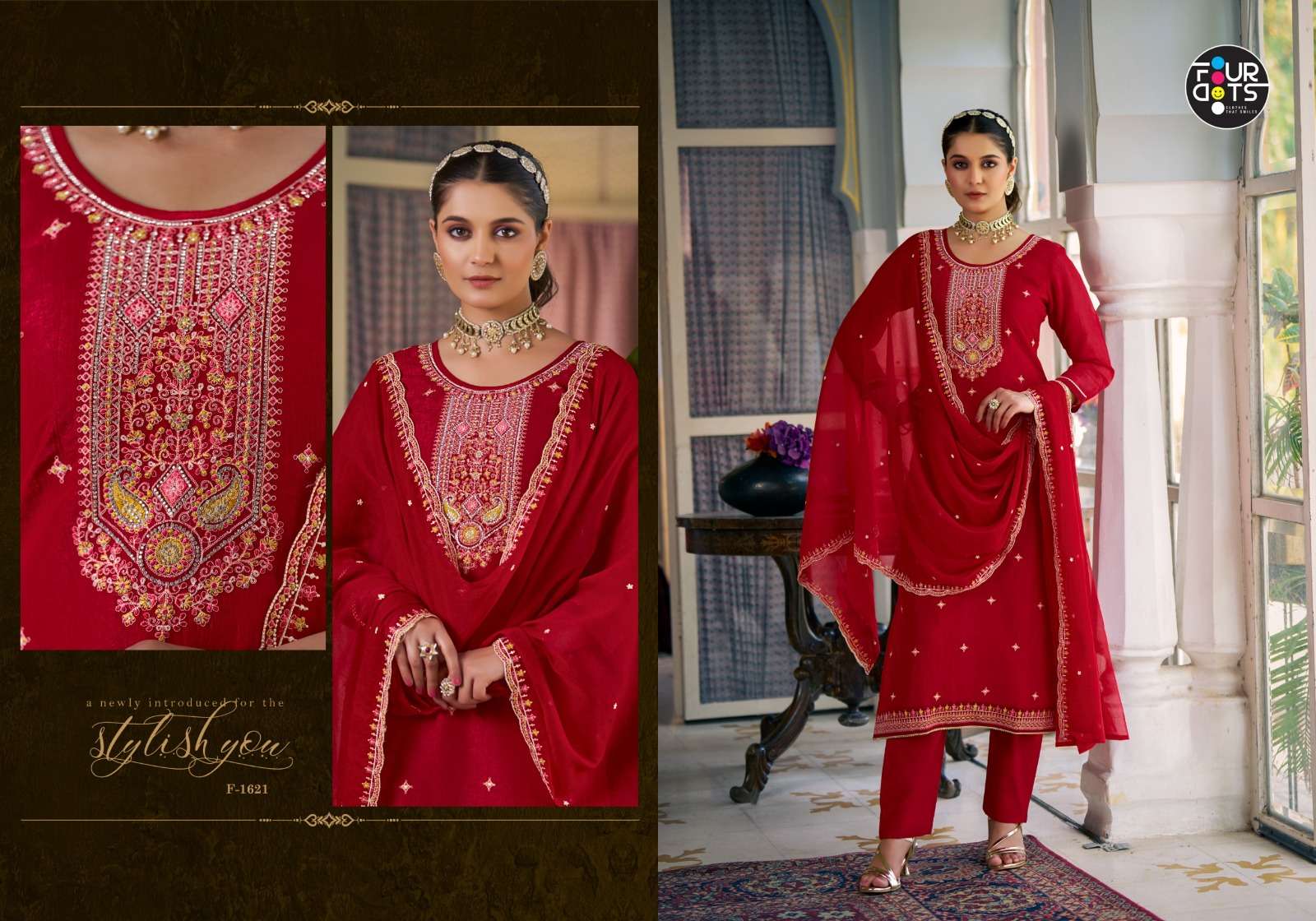 madiha by fourdots colors latest designer party wear silk salwar suit wholesaler surat