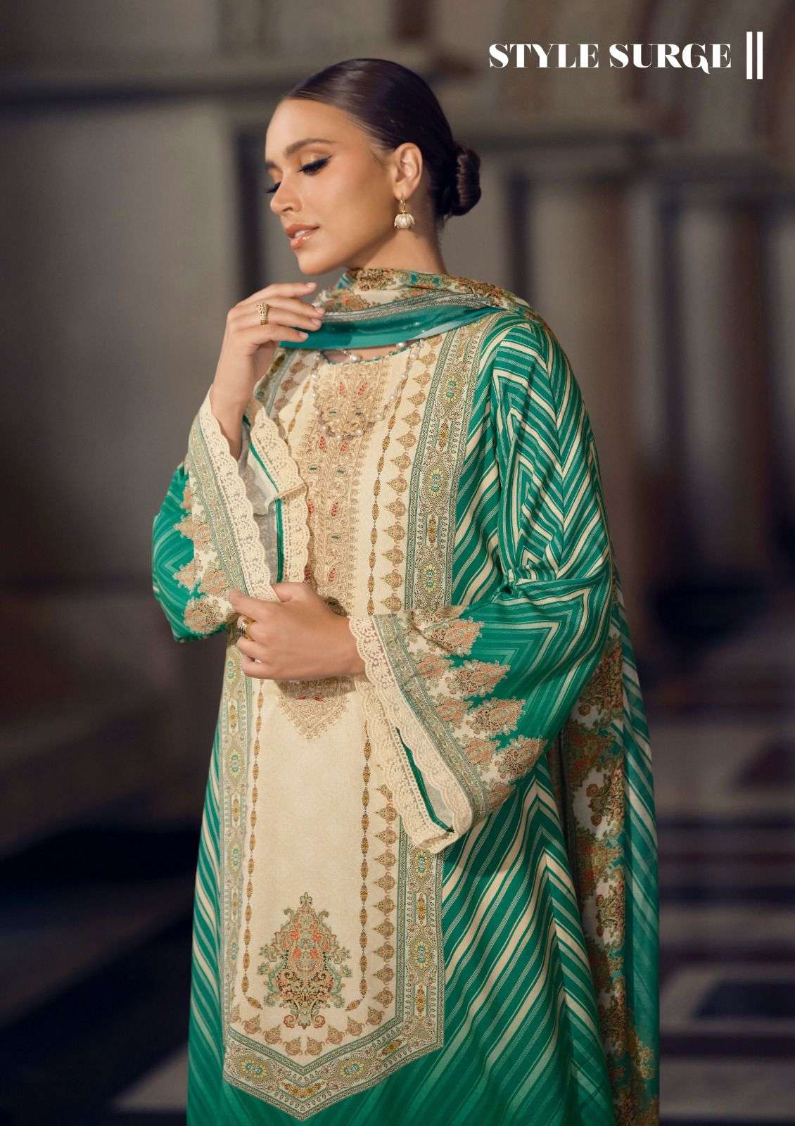 marrakesh by hermitage latest designer jam satin embroidered suit wholesaler surat