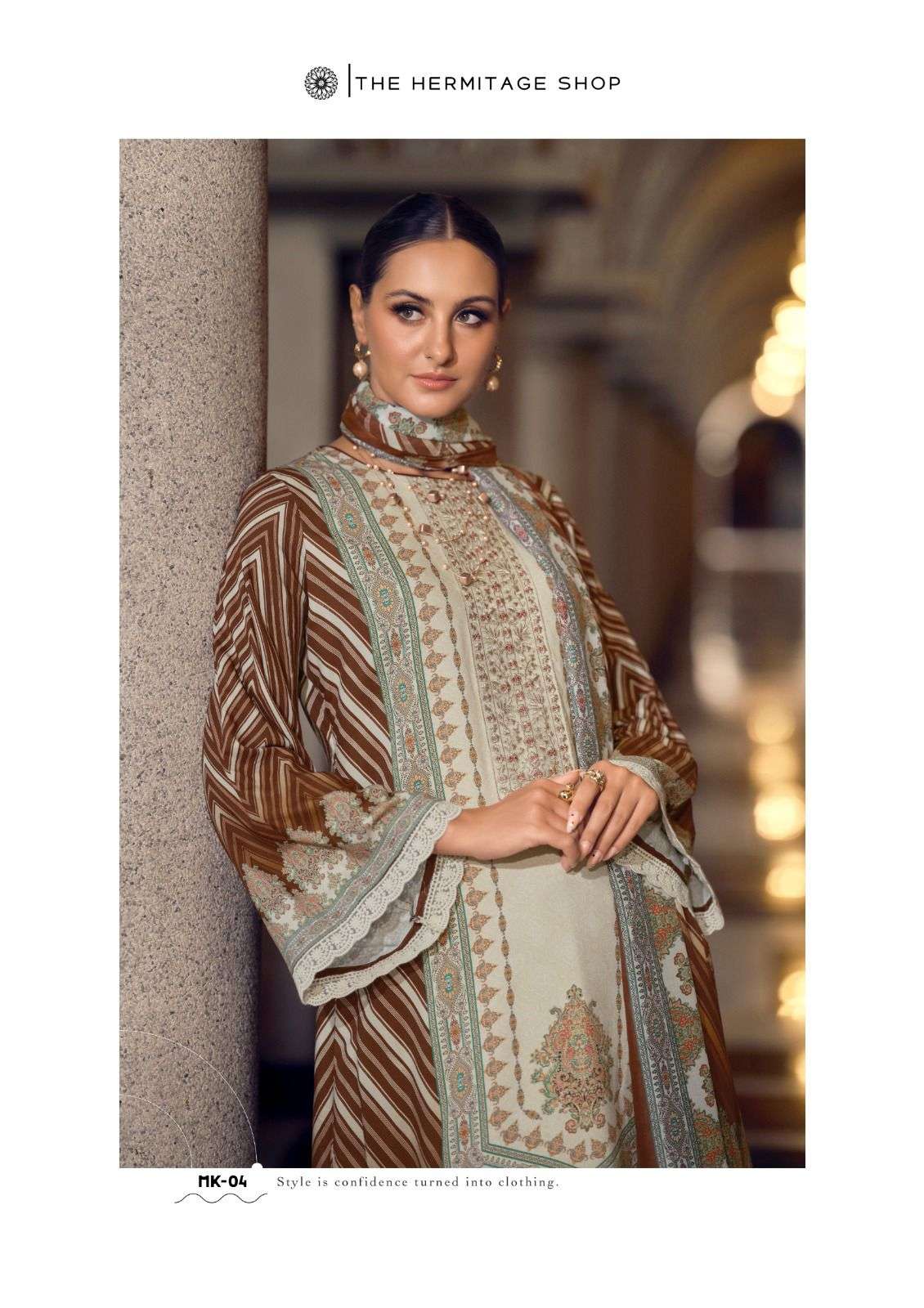 marrakesh by hermitage latest designer jam satin embroidered suit wholesaler surat