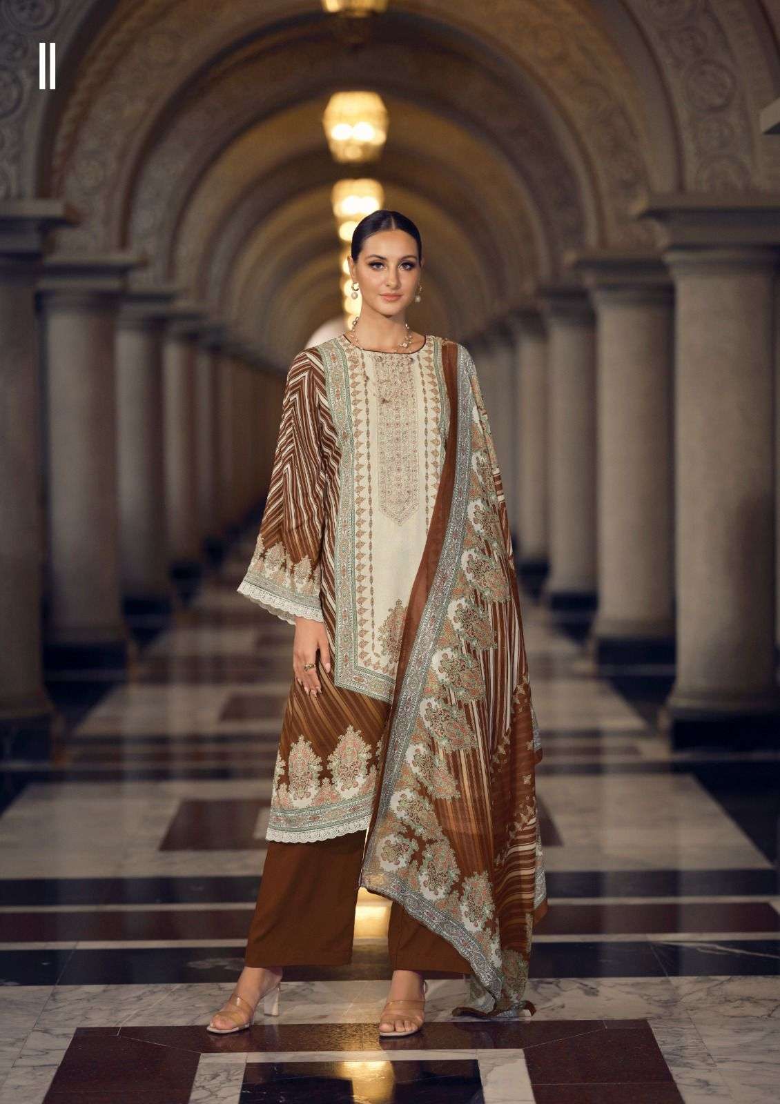 marrakesh by hermitage latest designer jam satin embroidered suit wholesaler surat