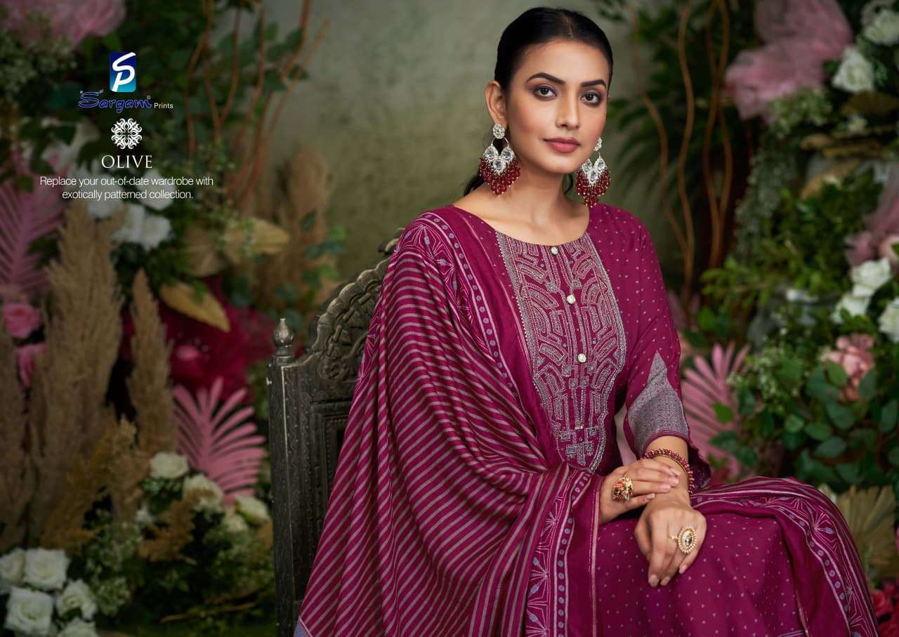 olive by sargam prints 2551 colors bemberg muslin wholesale salwar suit supplier surat