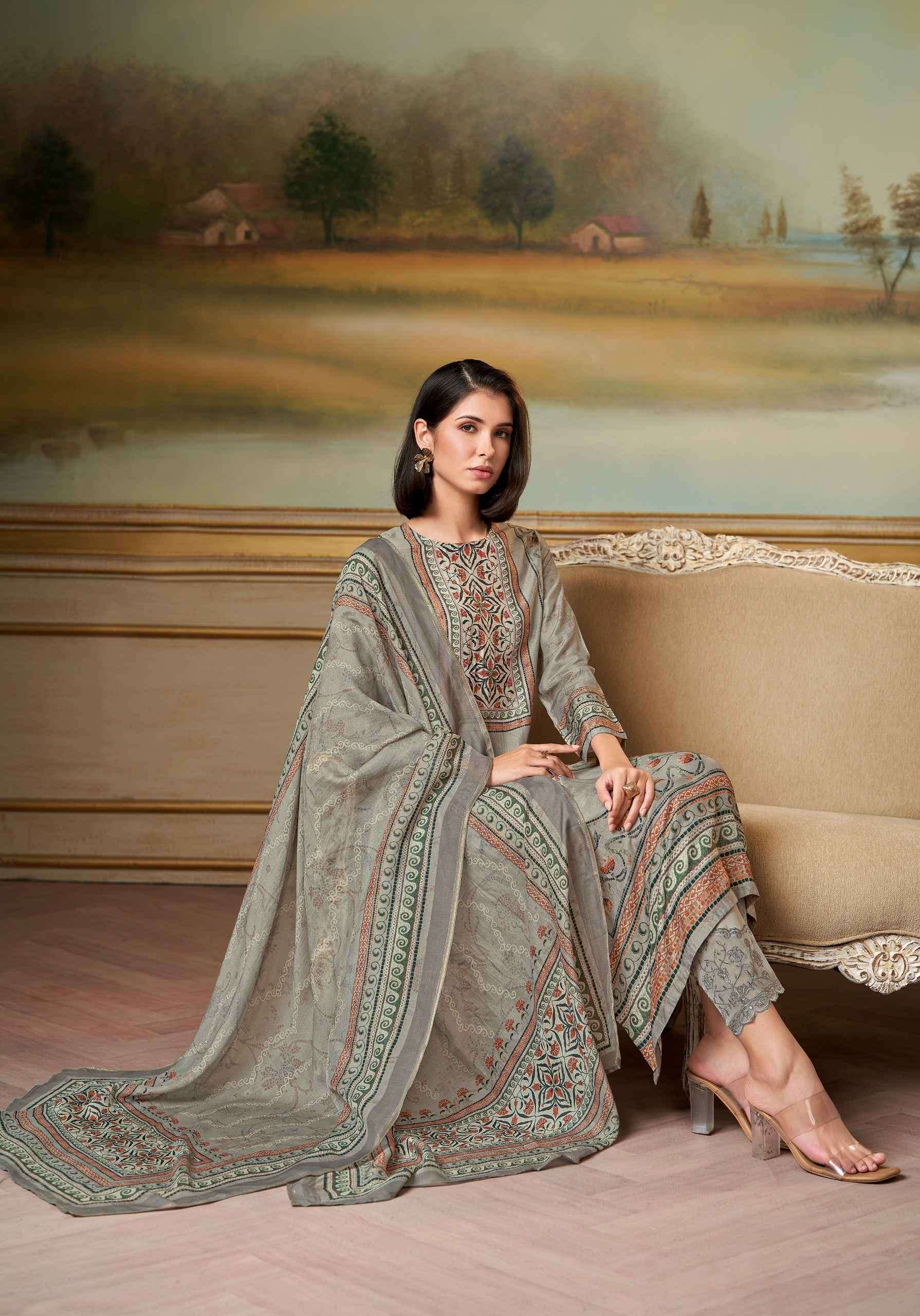 saaj by sarg colors digital printed muslin suit wholesaler surat