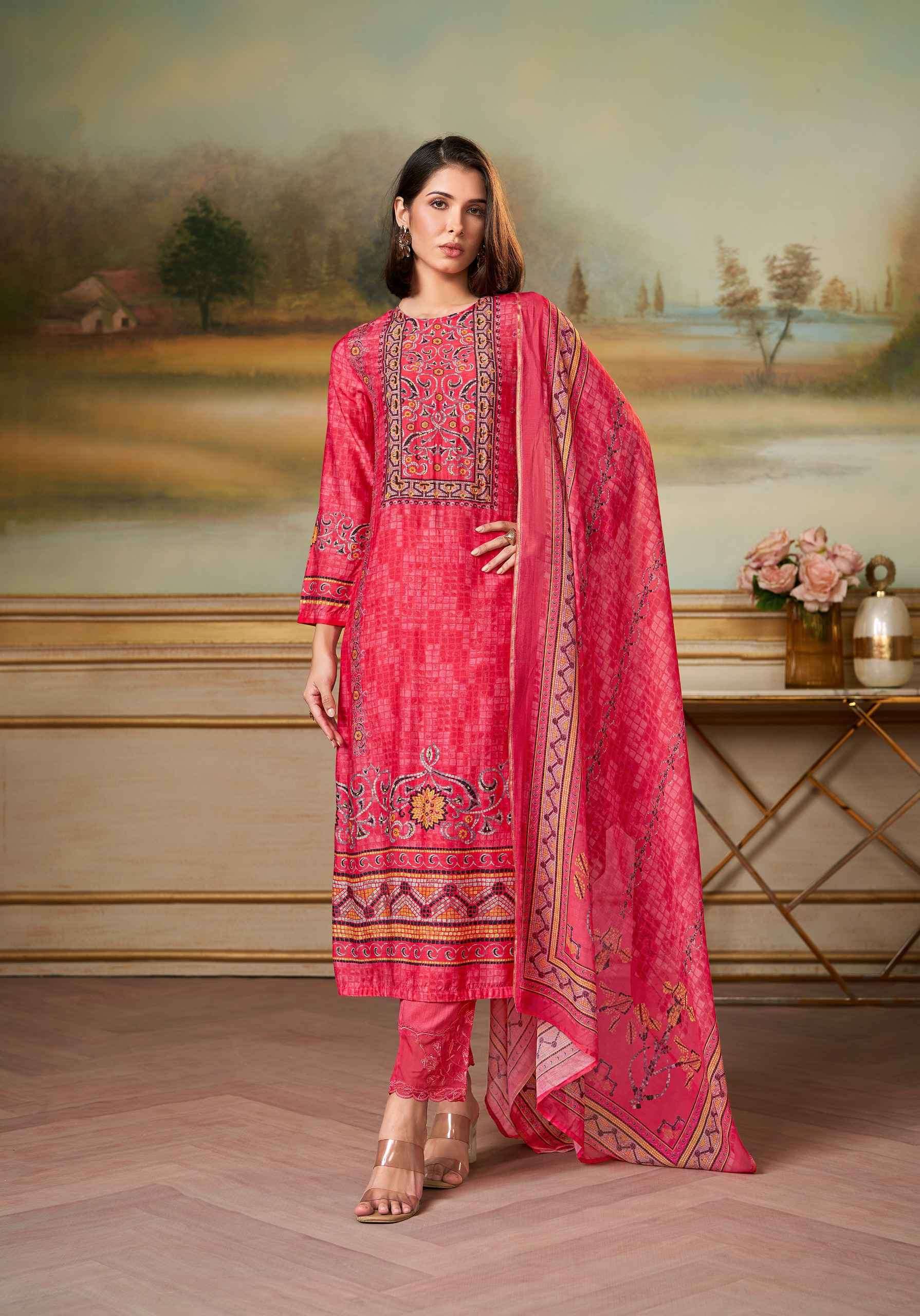 saaj by sarg colors digital printed muslin suit wholesaler surat