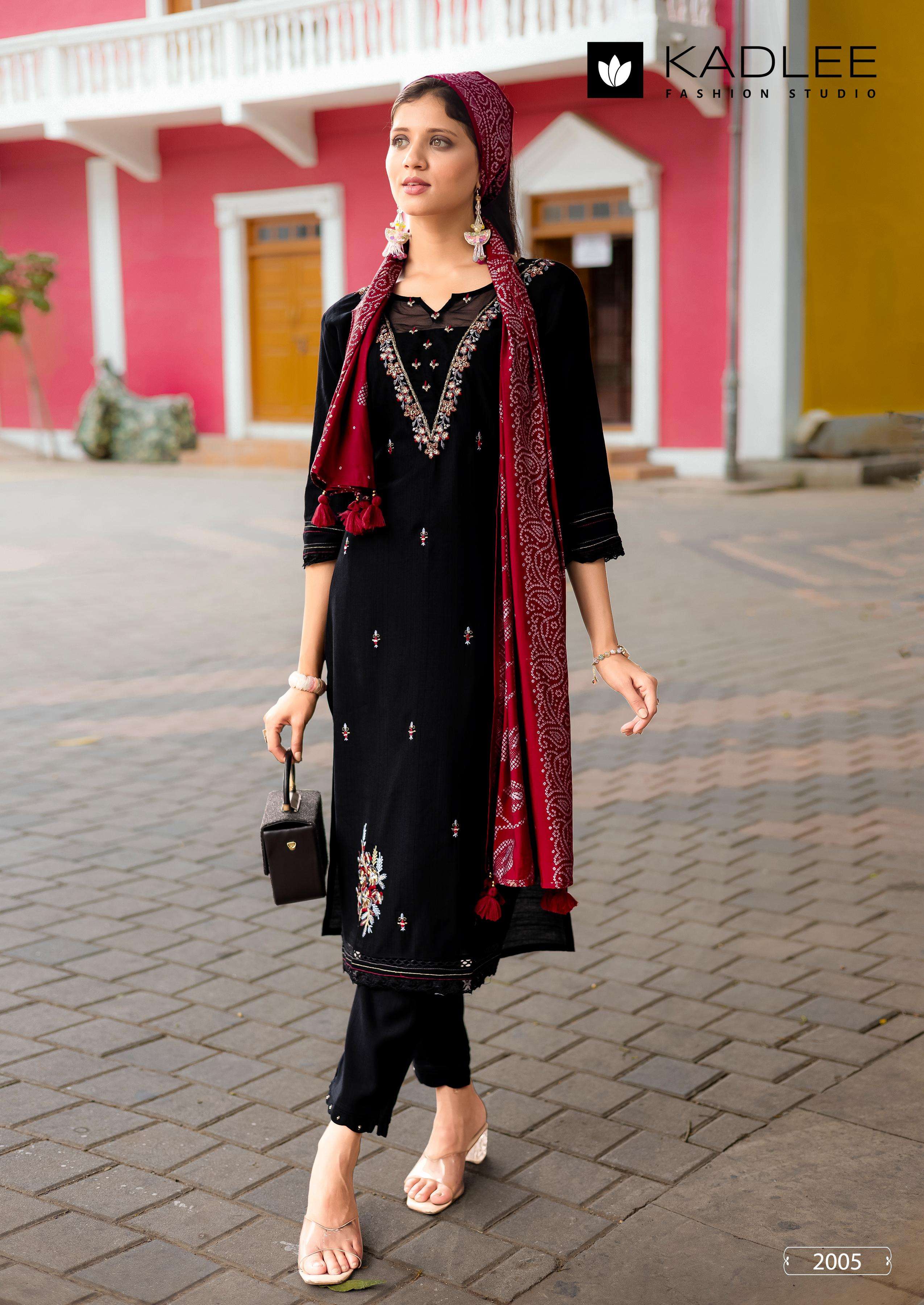 sahiyar vol-2 by kadlee colors exclusive designer party wear 3 pic pair collection wholesaler surat