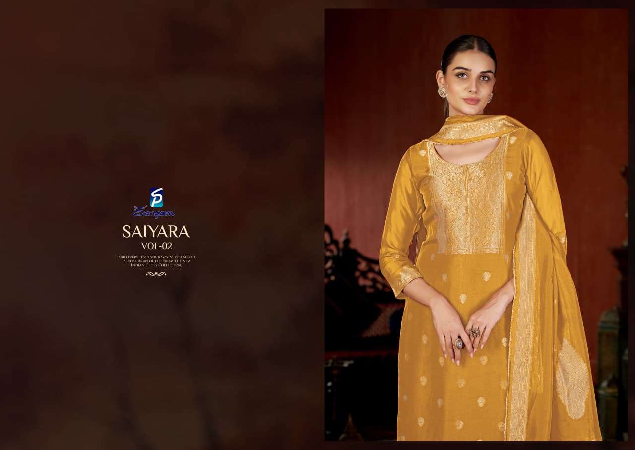 saiyara vol-2 by sargam prints 2716 colors banglory silk designer salwar kameez wholesale price surat
