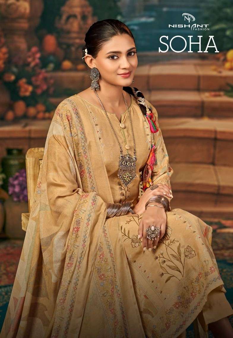 soha by nishant colors fancy embroidered designer party wear salwar kameez wholesaler surat