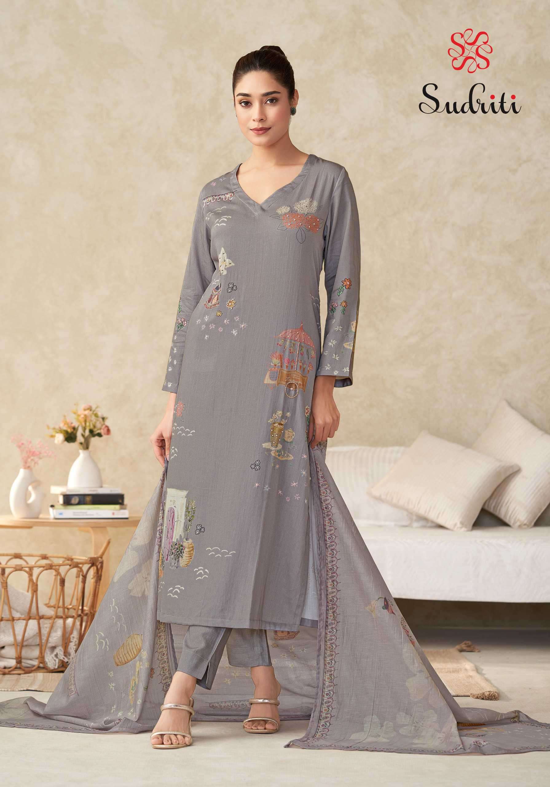 suhani by sudriti colors exclusive designer handwork party wear salwar kameez supplier 