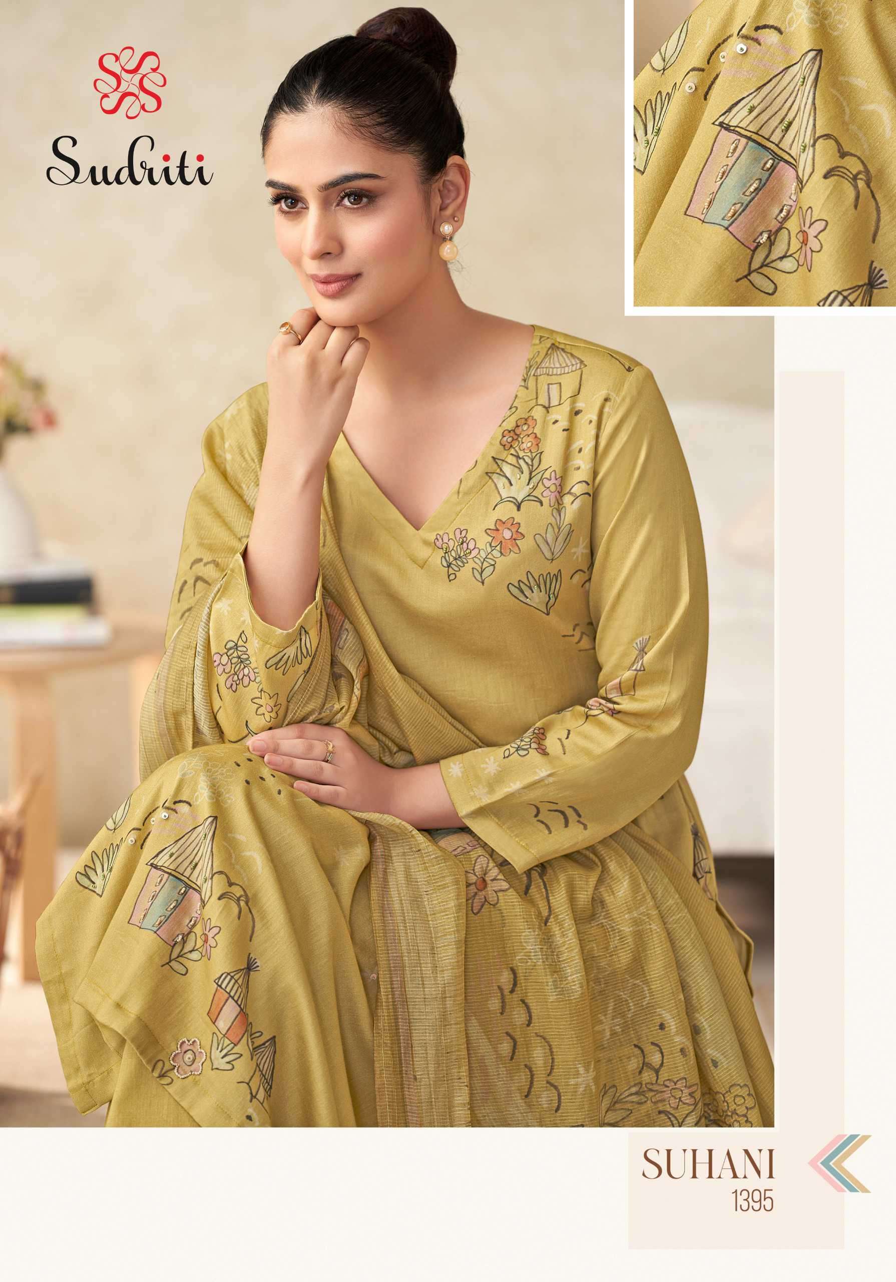 suhani by sudriti colors exclusive designer handwork party wear salwar kameez supplier 