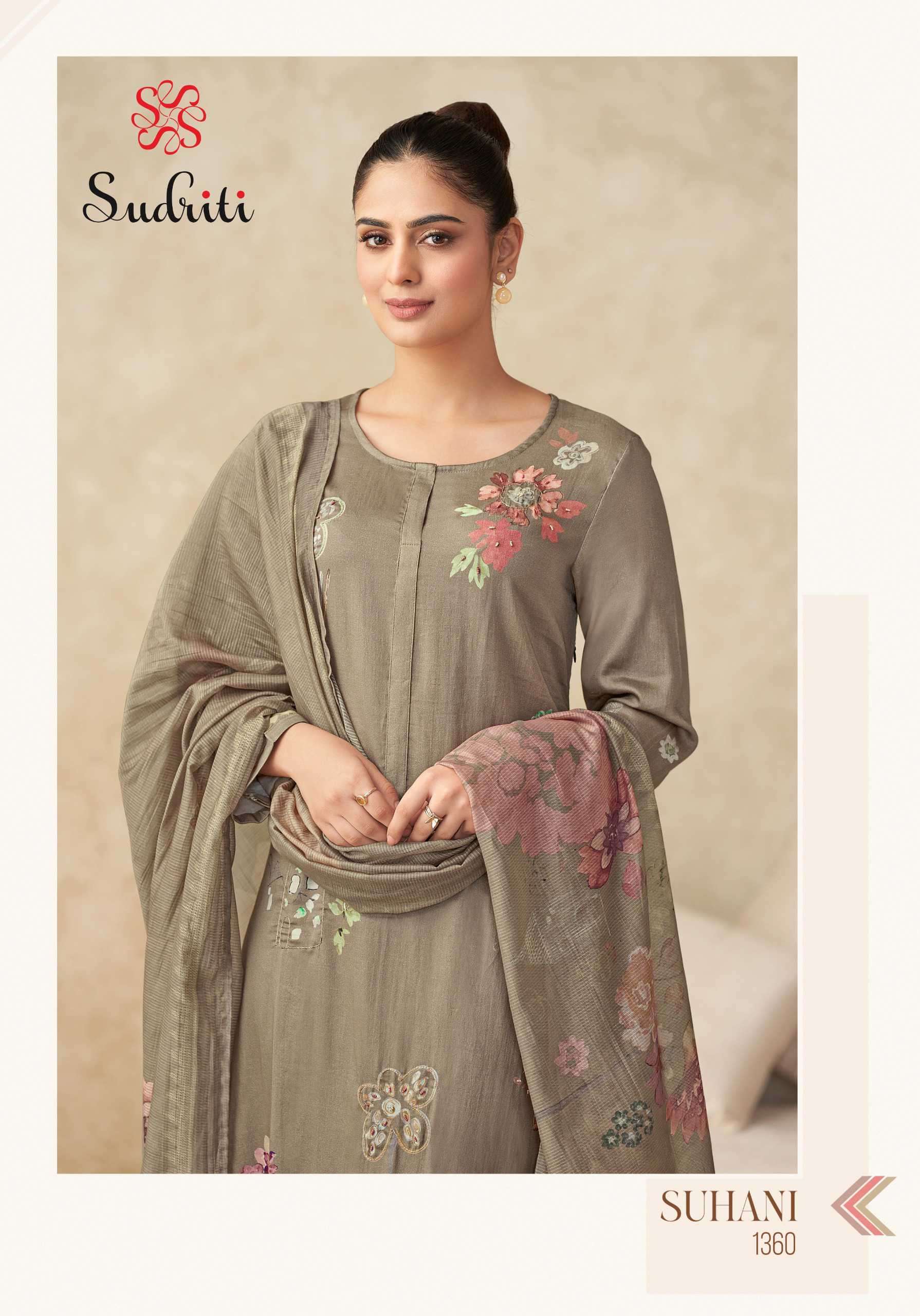 suhani by sudriti colors exclusive designer handwork party wear salwar kameez supplier 