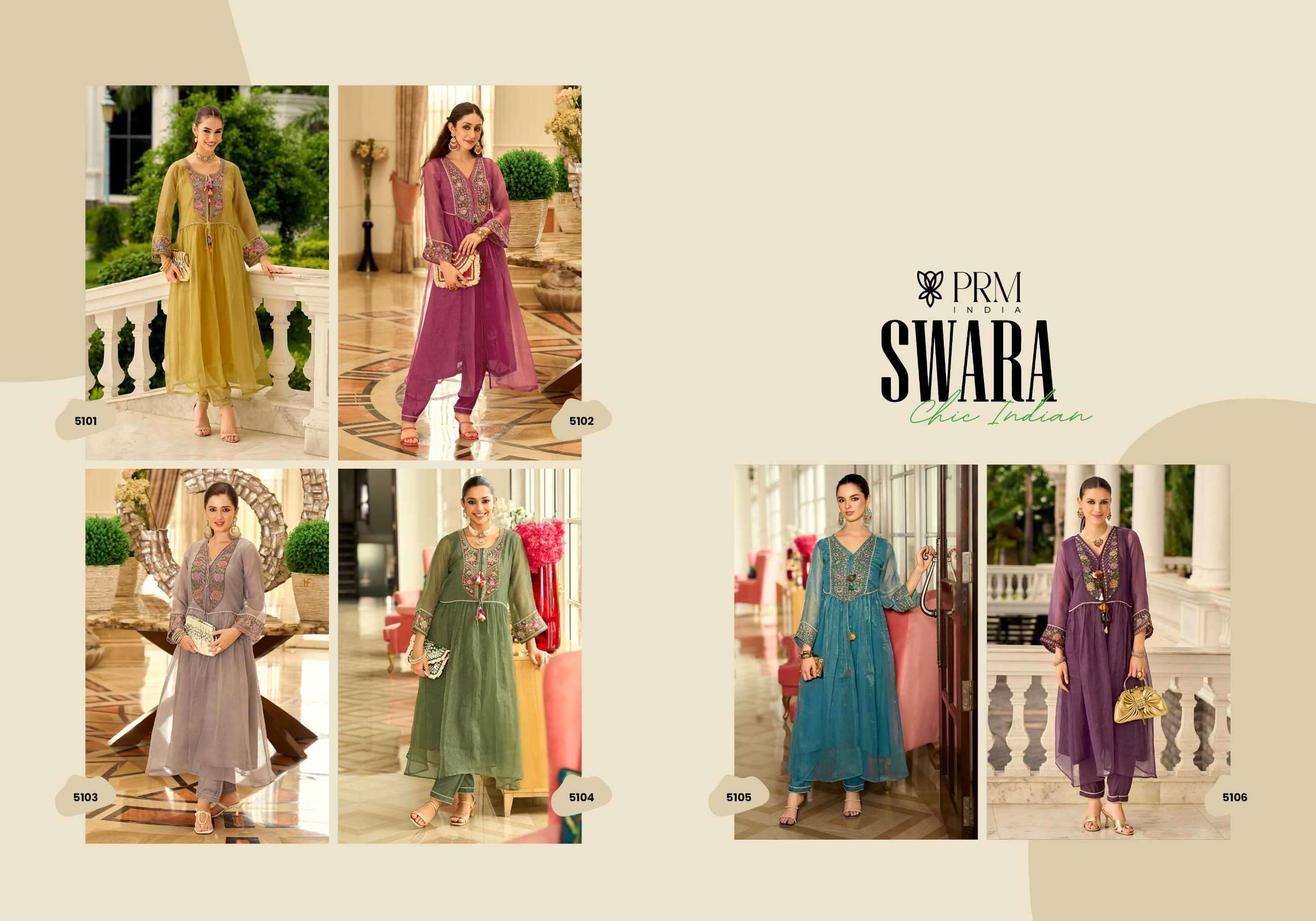 swara by prm trendz colors latest designer stylish party wear readymade kurti supplier 